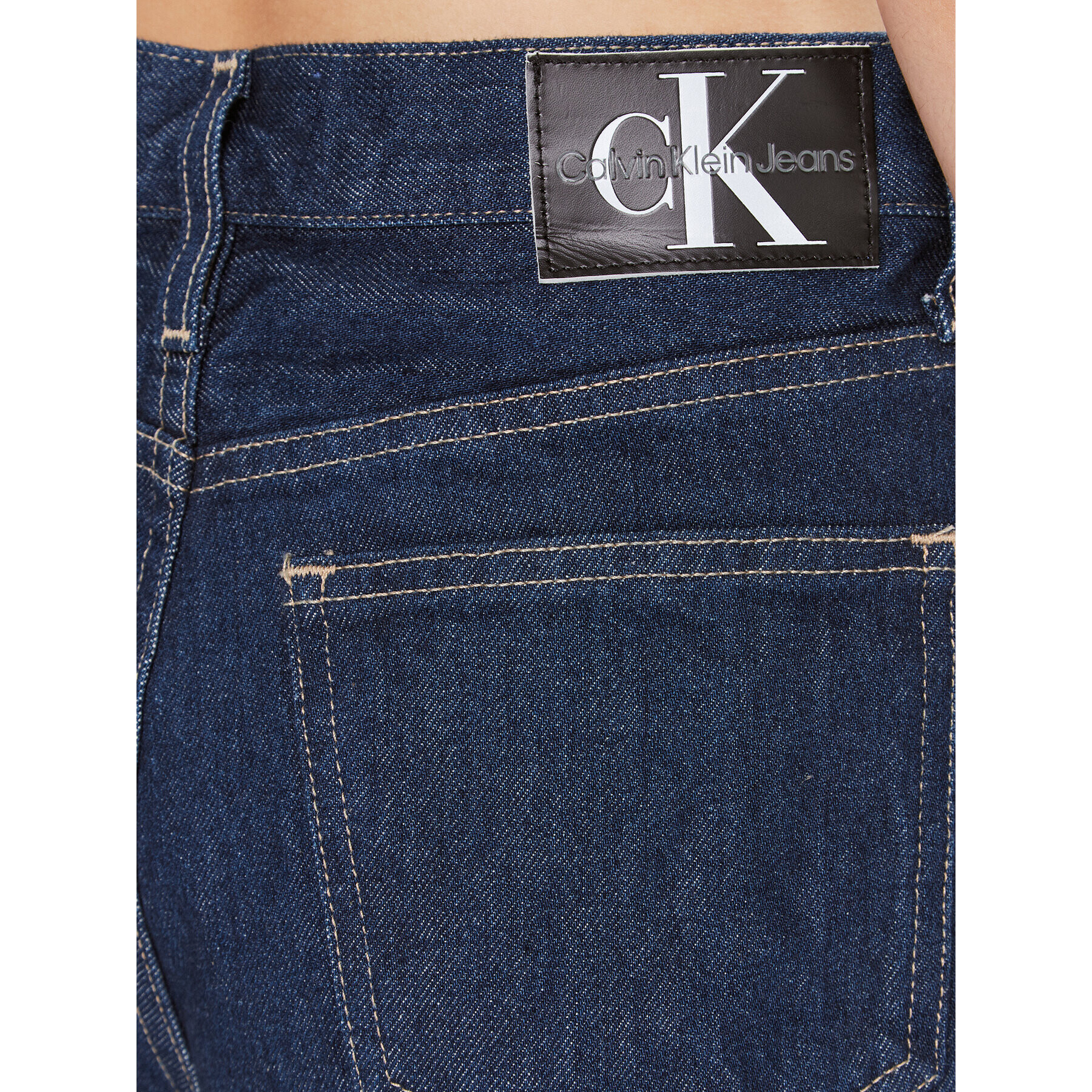 Calvin Klein Jeans Jeansy J20J221785 Tmavomodrá Straight Fit - Pepit.cz