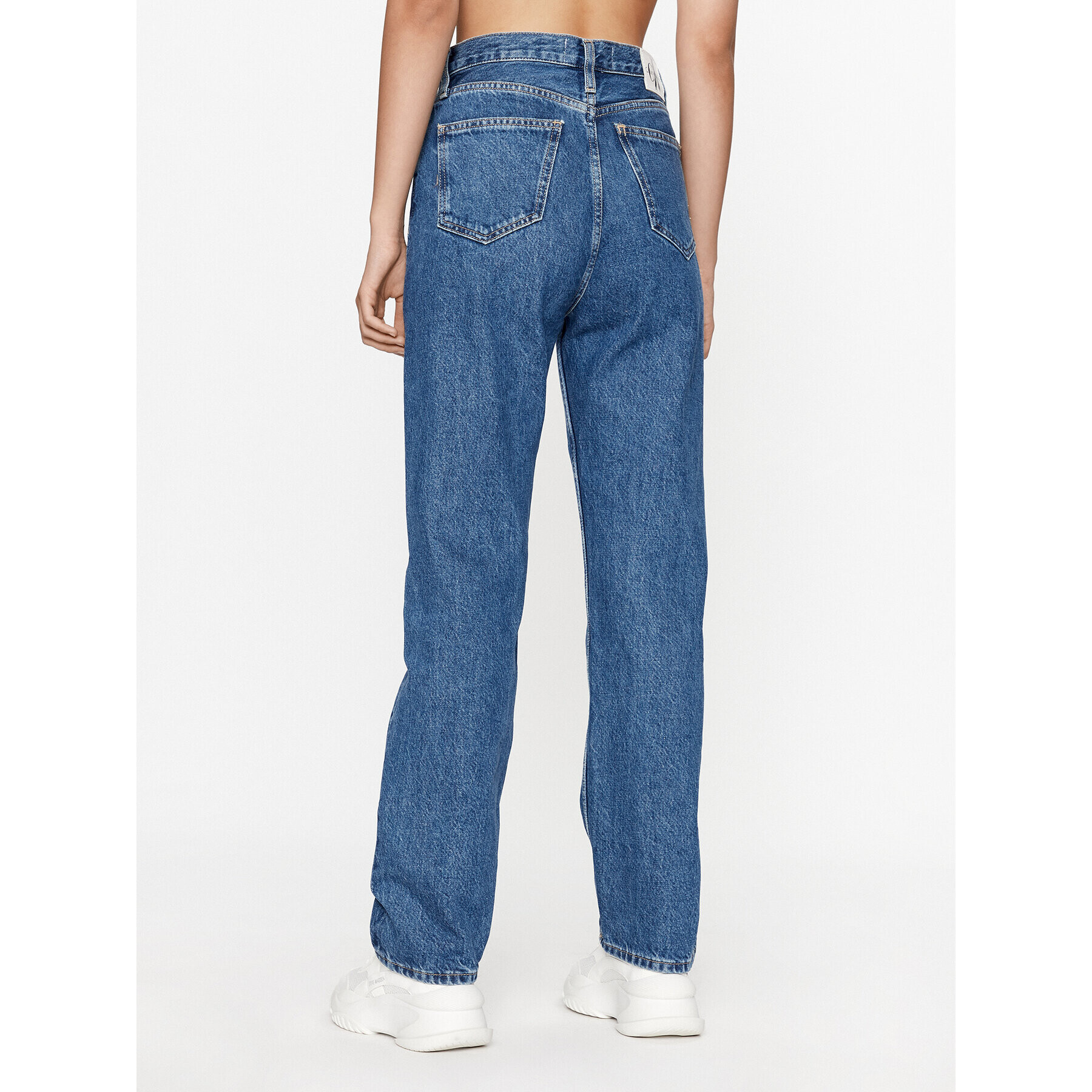 Calvin Klein Jeans Jeansy J20J221796 Modrá Straight Fit - Pepit.cz