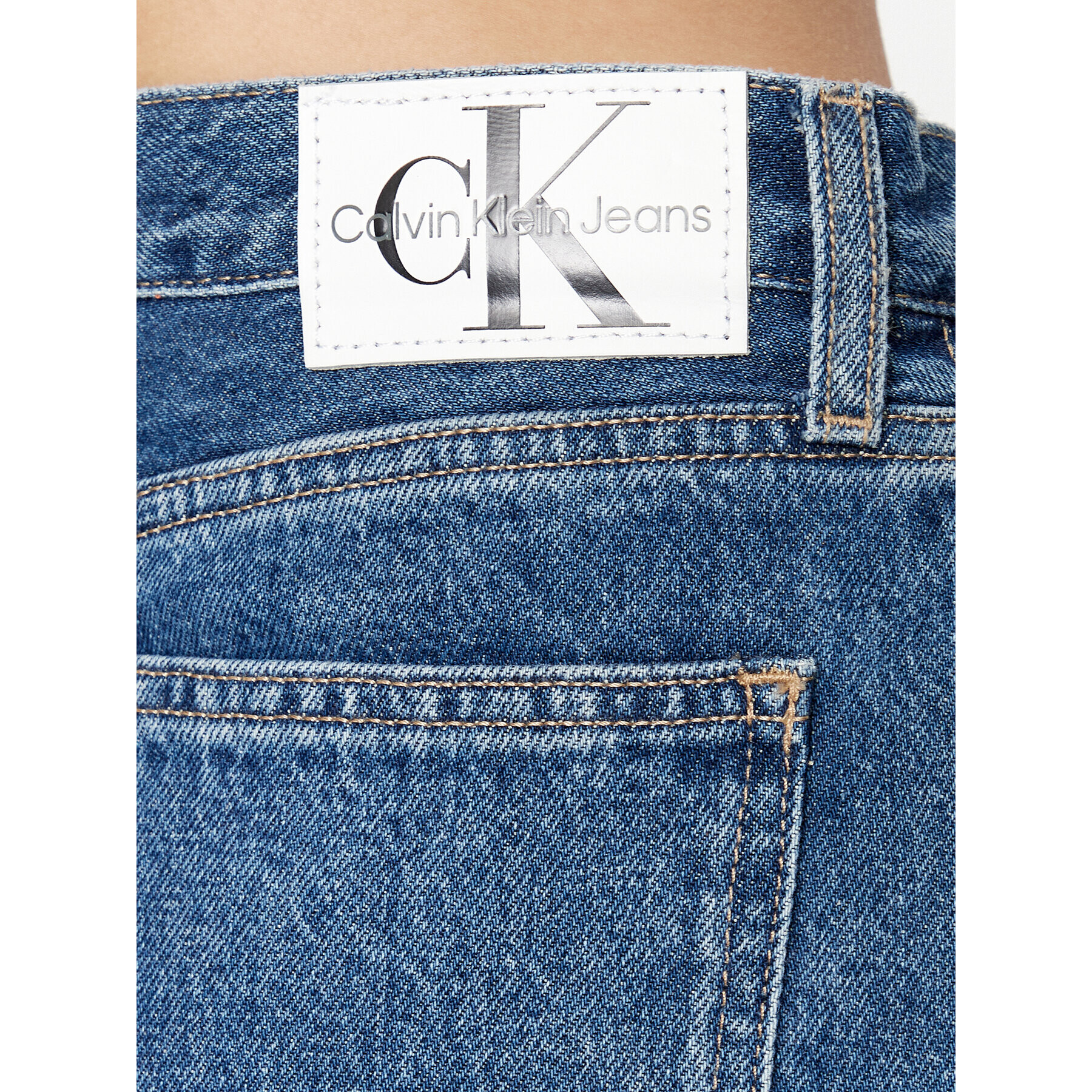 Calvin Klein Jeans Jeansy J20J221796 Modrá Straight Fit - Pepit.cz