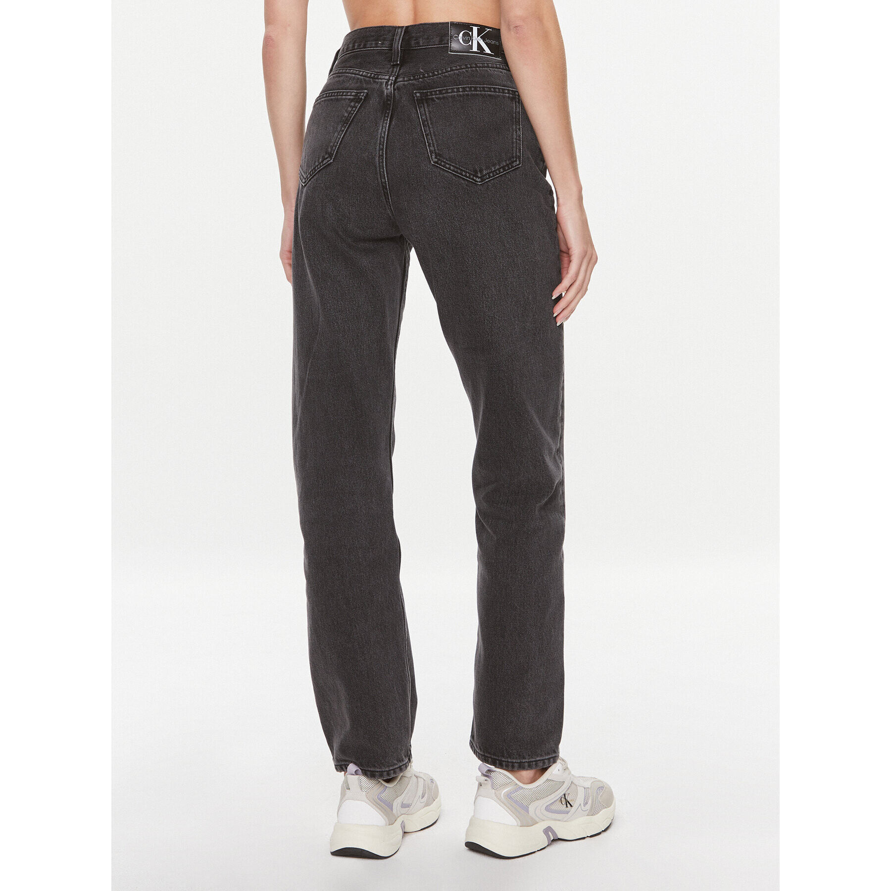 Calvin Klein Jeans Jeansy J20J222137 Černá Straight Fit - Pepit.cz