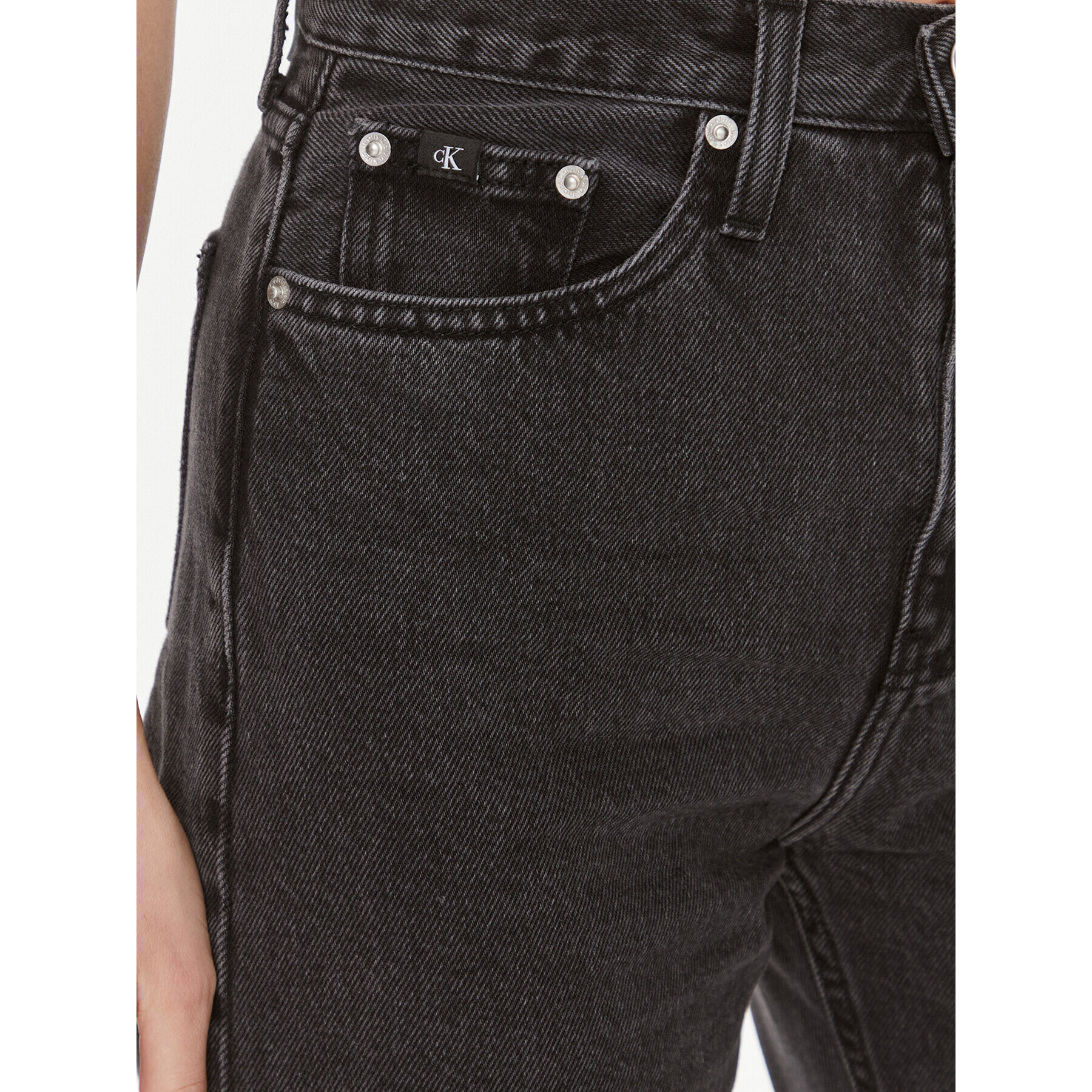 Calvin Klein Jeans Jeansy J20J222137 Černá Straight Fit - Pepit.cz