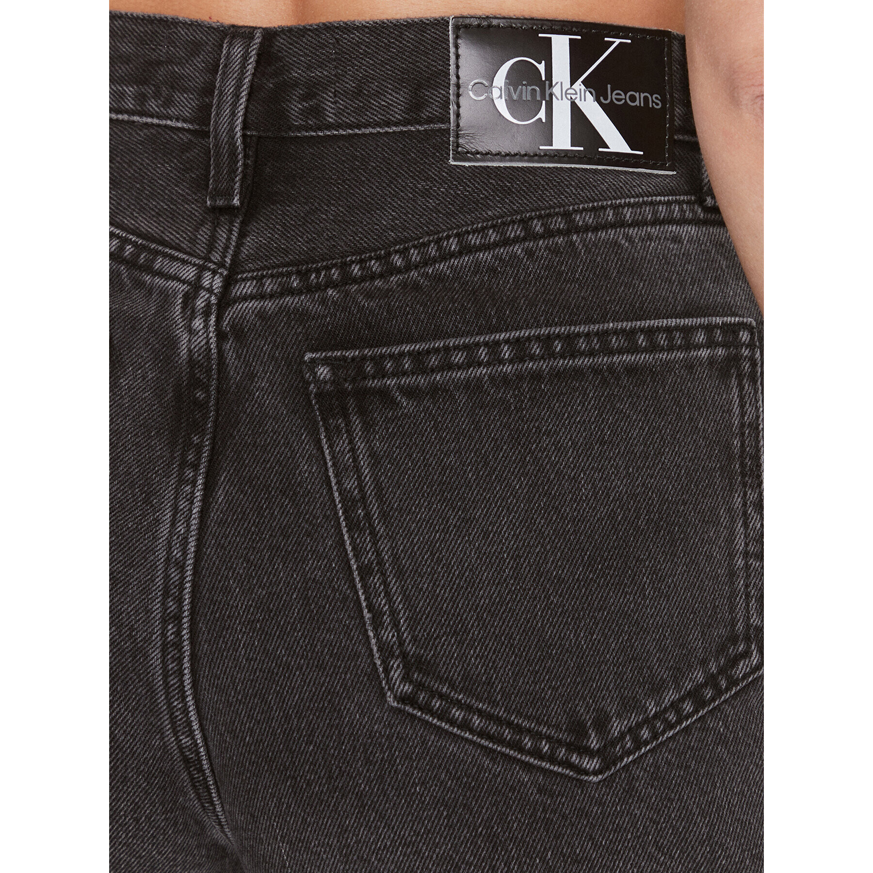 Calvin Klein Jeans Jeansy J20J222137 Černá Straight Fit - Pepit.cz