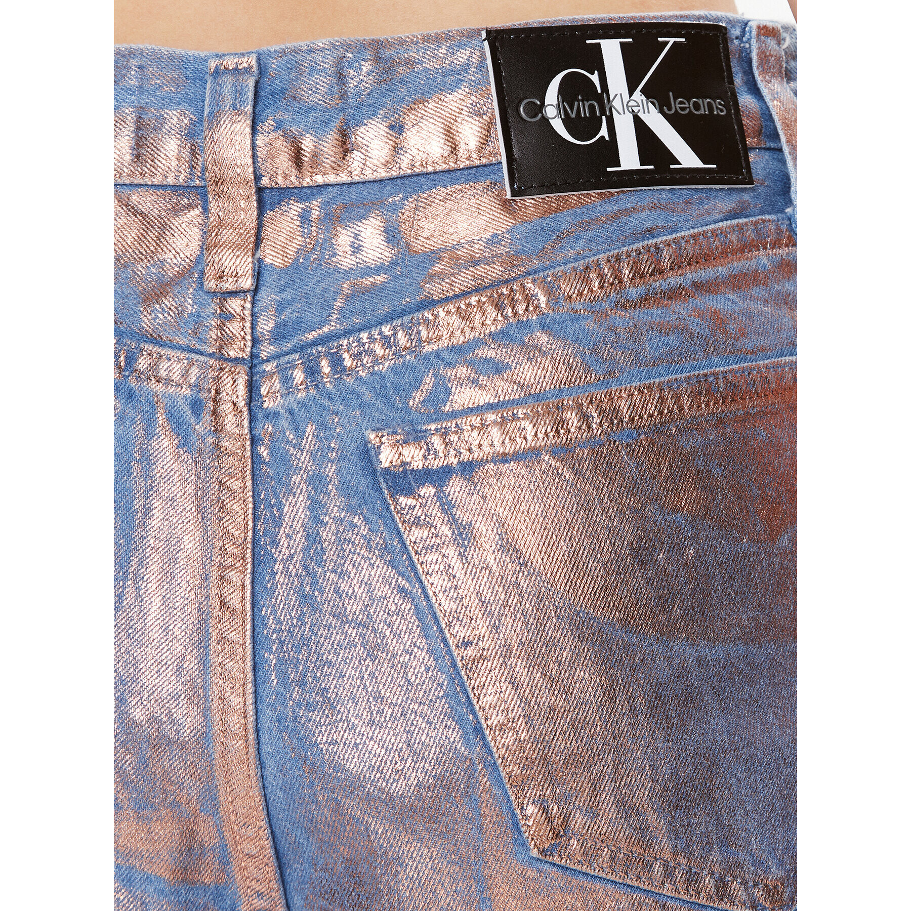 Calvin Klein Jeans Jeansy J20J222205 Modrá Straight Fit - Pepit.cz