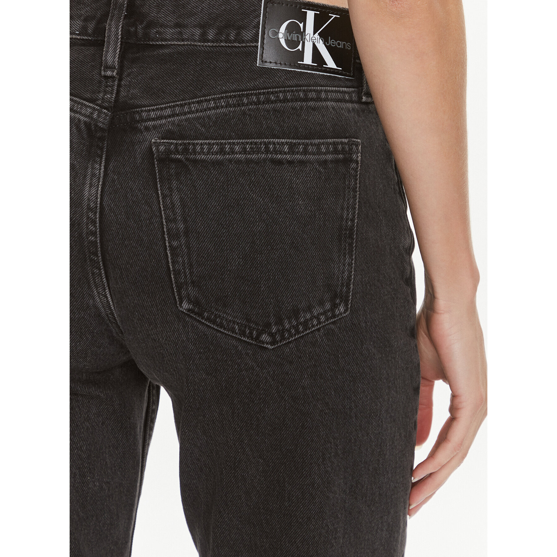 Calvin Klein Jeans Jeansy J20J222434 Černá Straight Fit - Pepit.cz