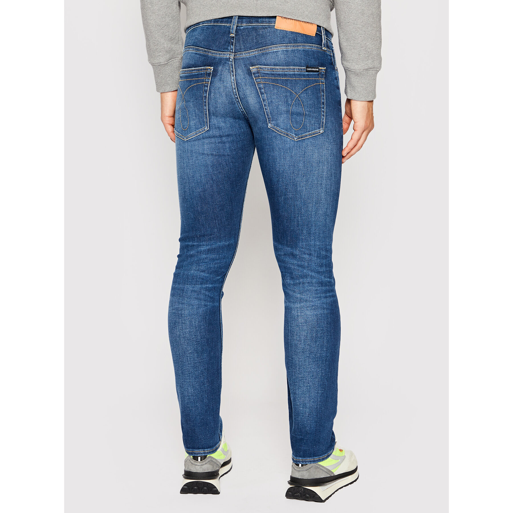 Calvin Klein Jeans Jeansy J30J315354 Modrá Slim Fit - Pepit.cz