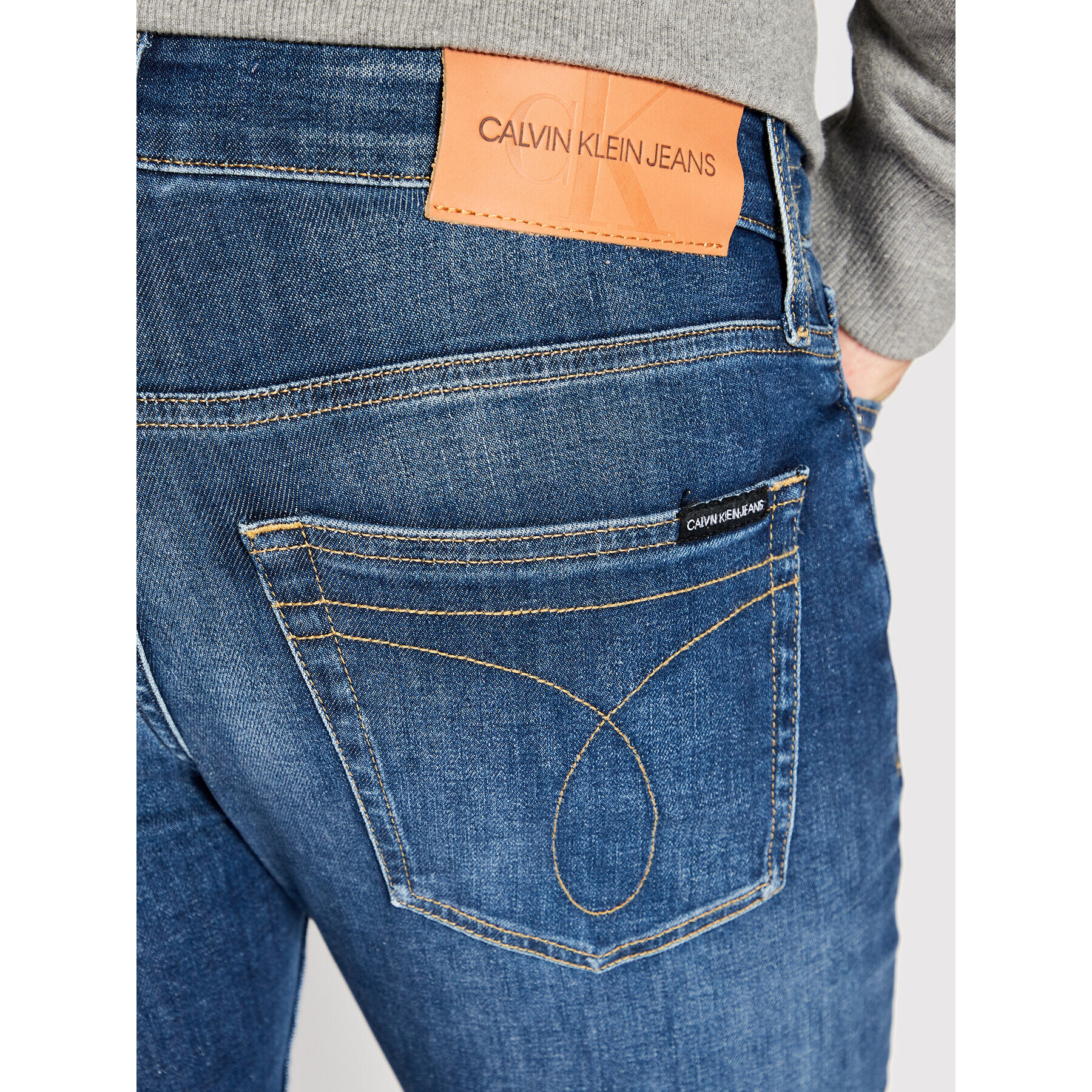 Calvin Klein Jeans Jeansy J30J315354 Modrá Slim Fit - Pepit.cz