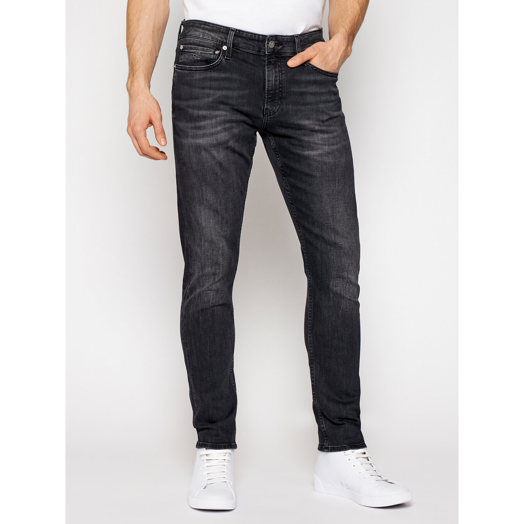 Calvin Klein Jeans Jeansy J30J315566 Černá Slim Fit - Pepit.cz