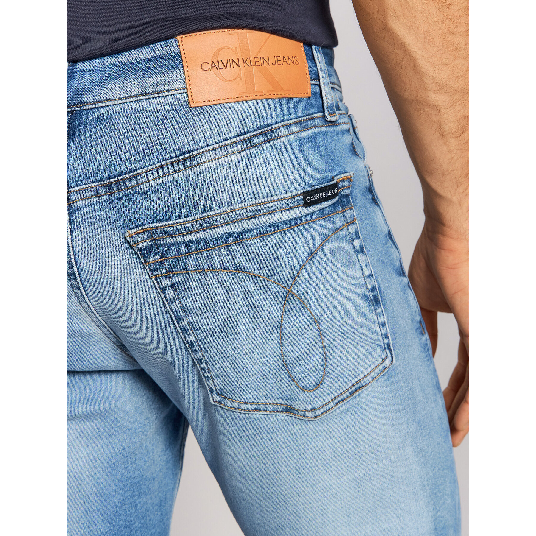 Calvin Klein Jeans Jeansy J30J317222 Modrá Slim Fit - Pepit.cz