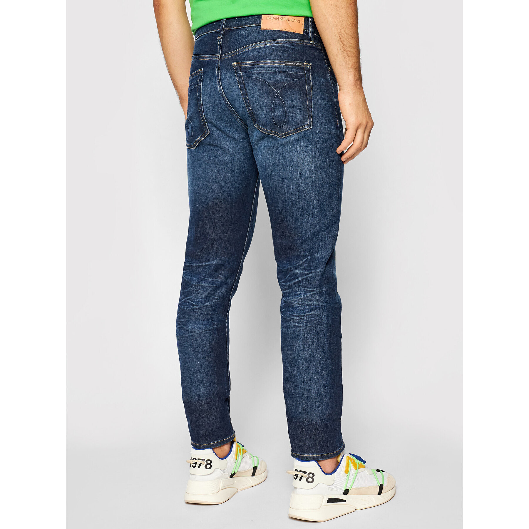 Calvin Klein Jeans Jeansy J30J317659 Tmavomodrá Slim Fit - Pepit.cz