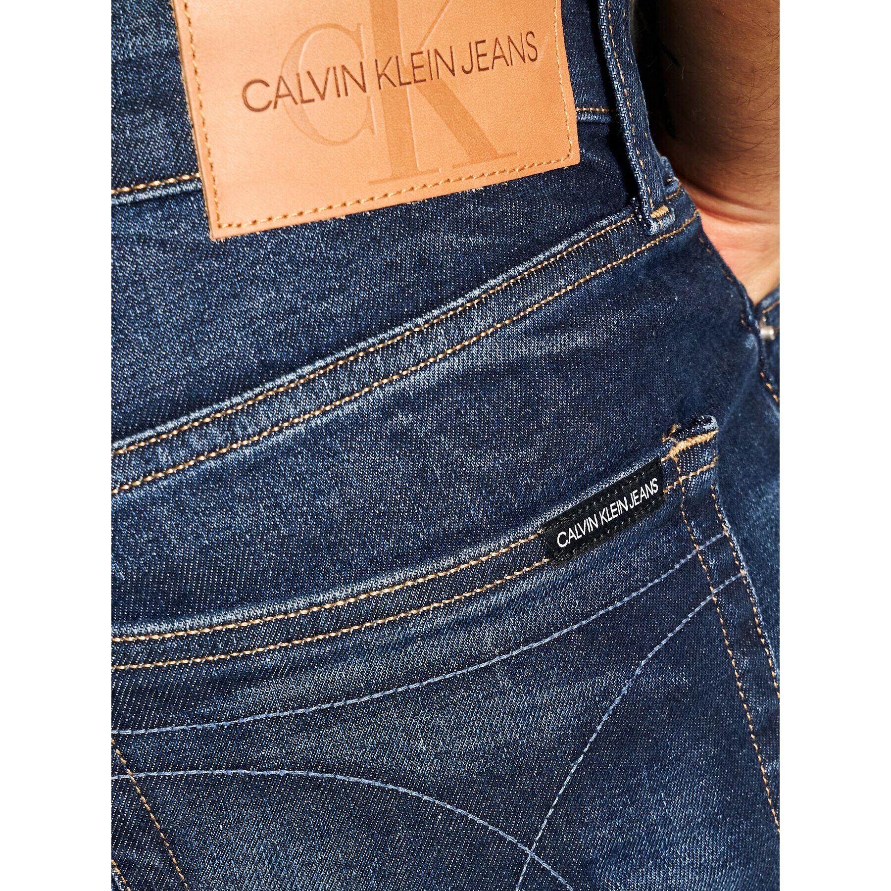 Calvin Klein Jeans Jeansy J30J317659 Tmavomodrá Slim Fit - Pepit.cz