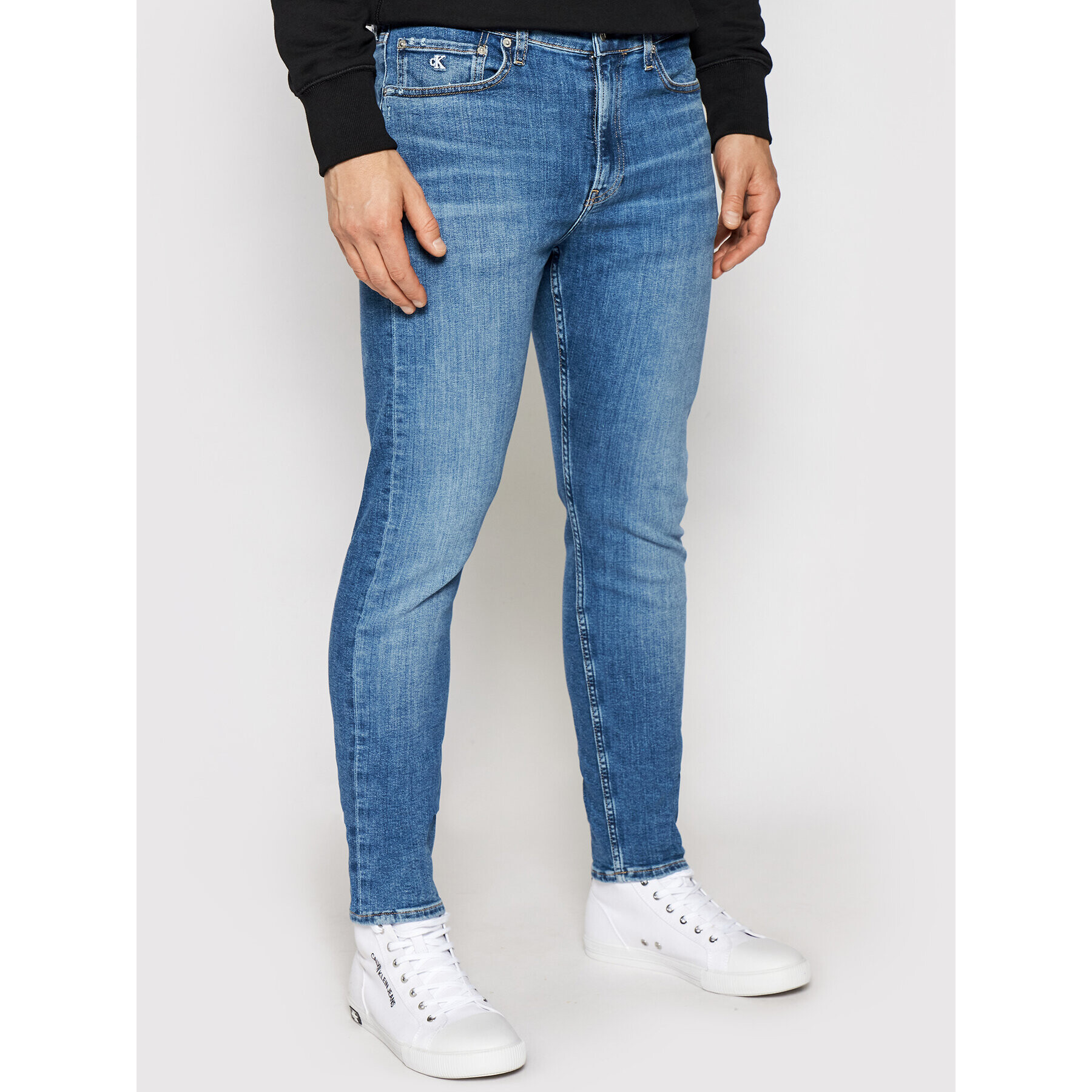 Calvin Klein Jeans Jeansy J30J317768 Modrá Slim Fit - Pepit.cz