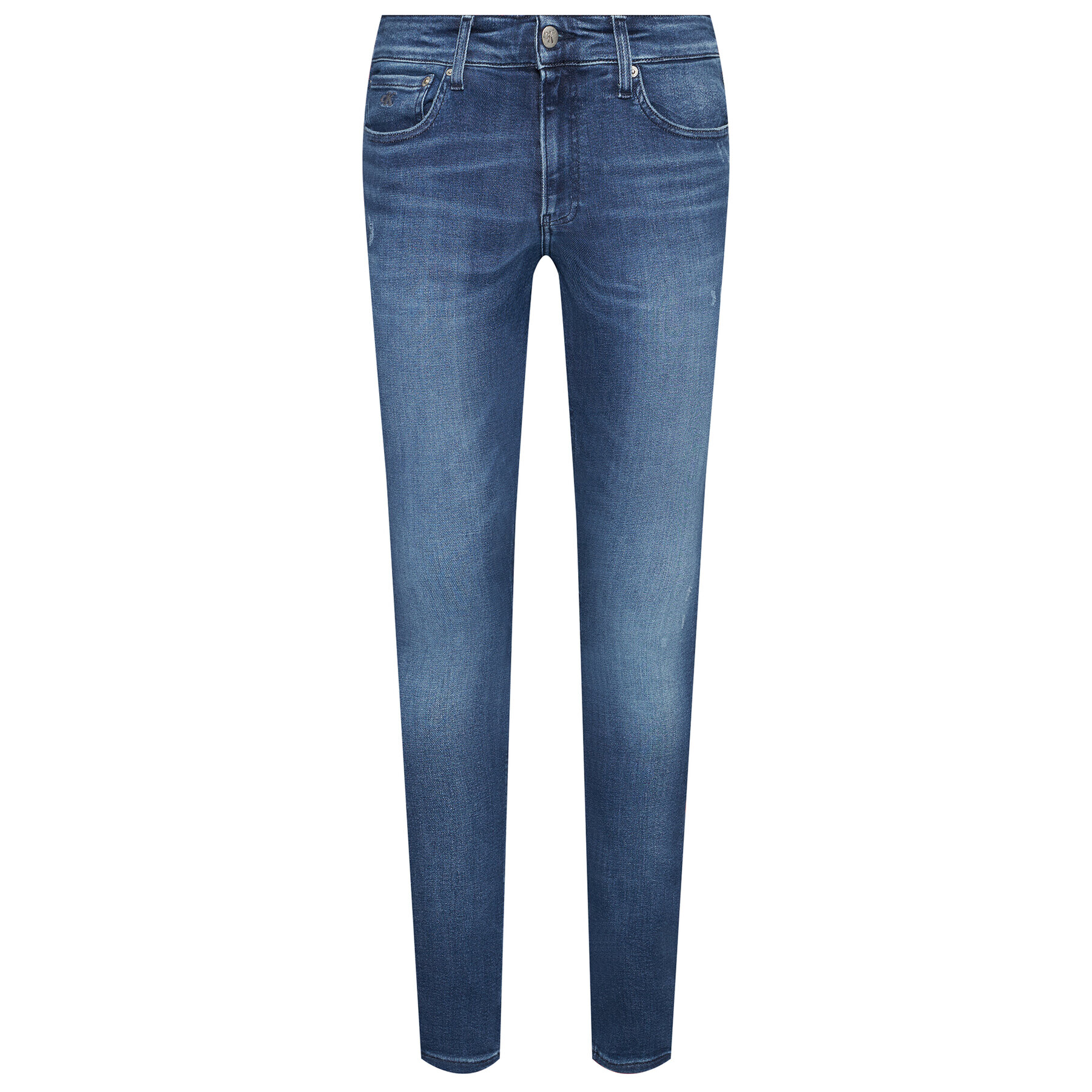 Calvin Klein Jeans Jeansy J30J317796 Tmavomodrá Super Skinny Fit - Pepit.cz