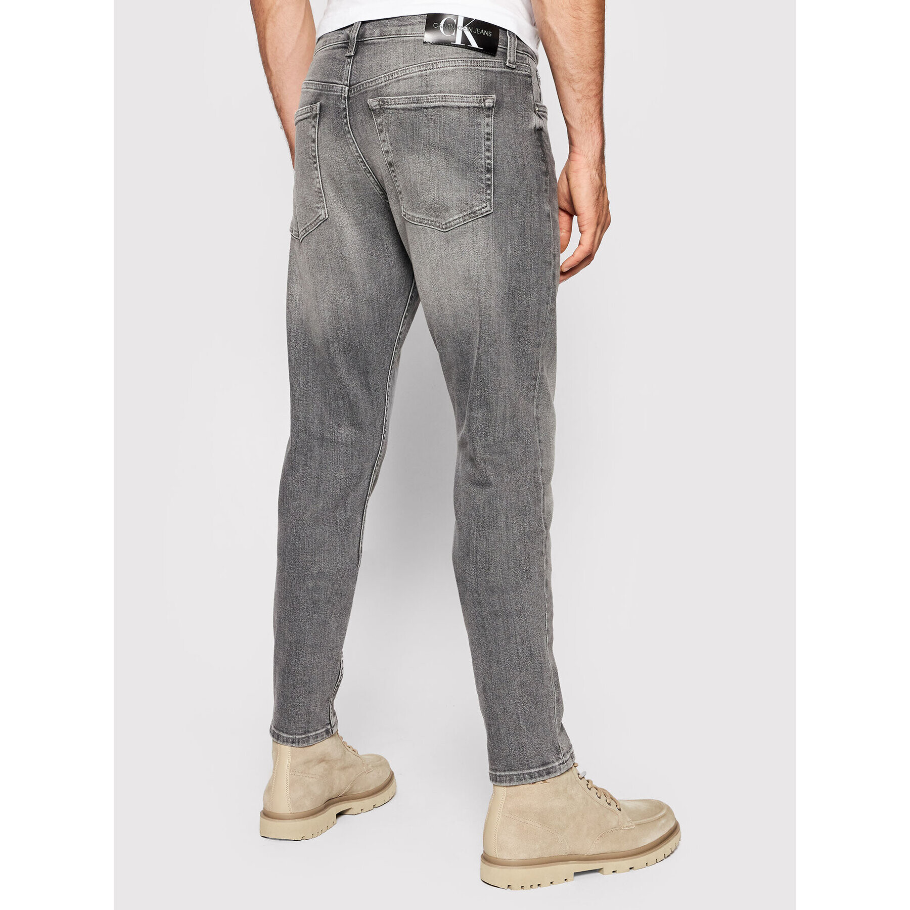 Calvin Klein Jeans Jeansy J30J318887 Šedá Slim Fit - Pepit.cz