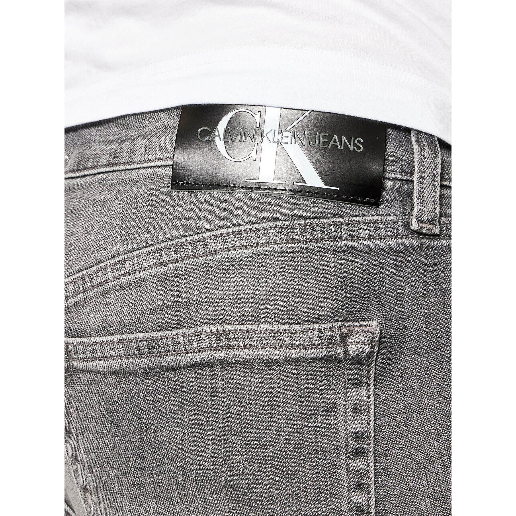 Calvin Klein Jeans Jeansy J30J318887 Šedá Slim Fit - Pepit.cz