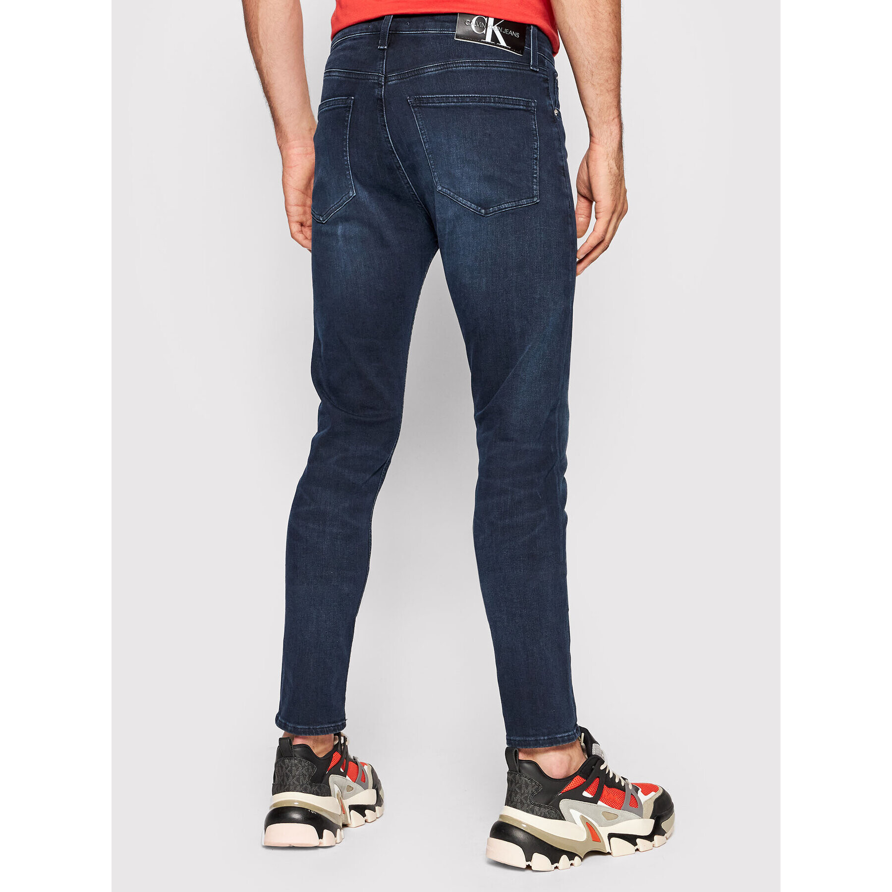 Calvin Klein Jeans Jeansy J30J319009 Tmavomodrá Skinny Fit - Pepit.cz