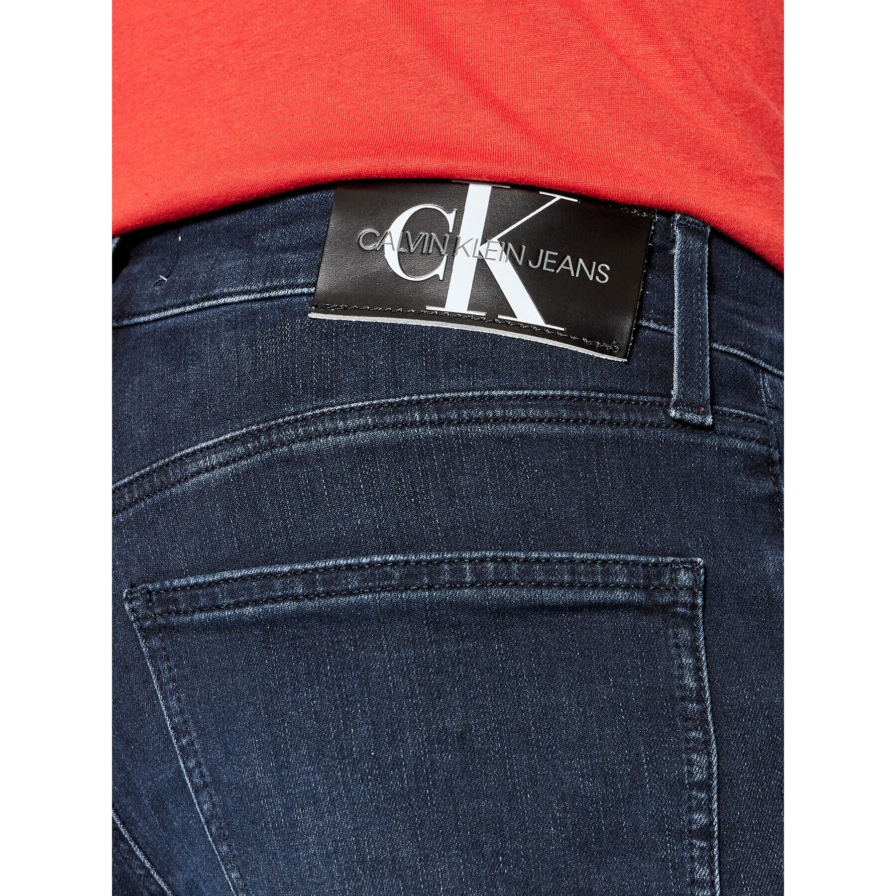 Calvin Klein Jeans Jeansy J30J319009 Tmavomodrá Skinny Fit - Pepit.cz