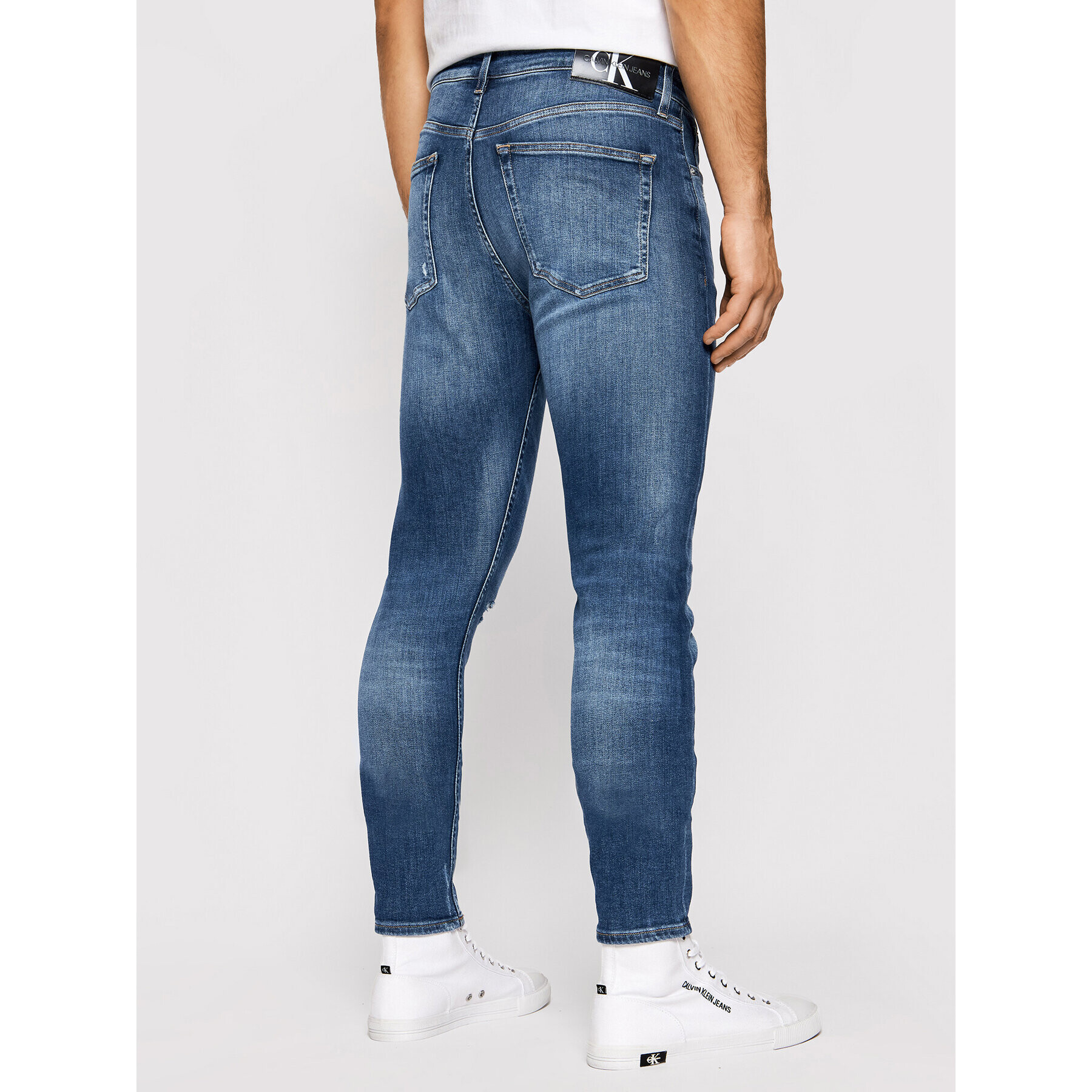 Calvin Klein Jeans Jeansy J30J319115 Tmavomodrá Slim Fit - Pepit.cz