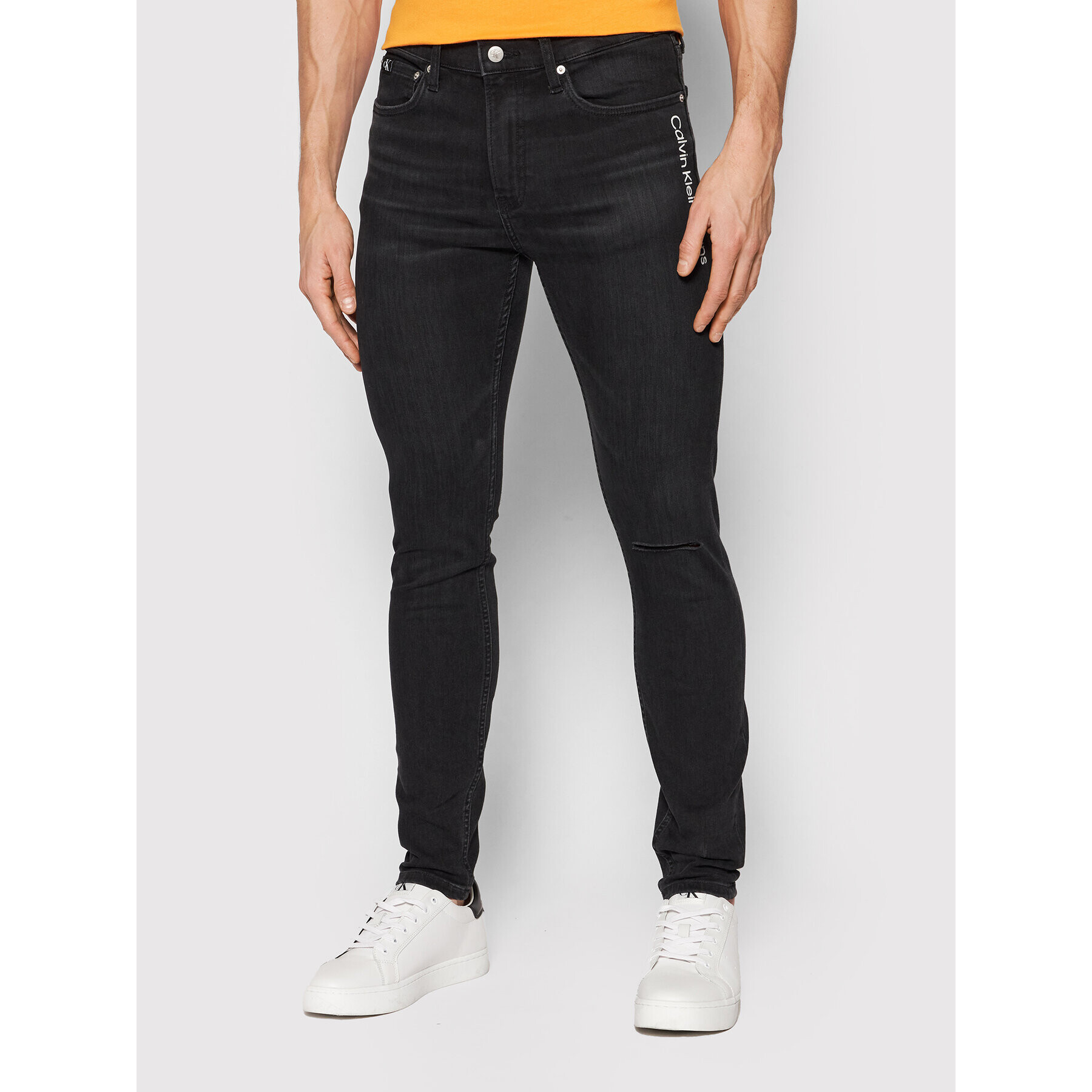 Calvin Klein Jeans Jeansy J30J319804 Černá Super Skinny Fit - Pepit.cz