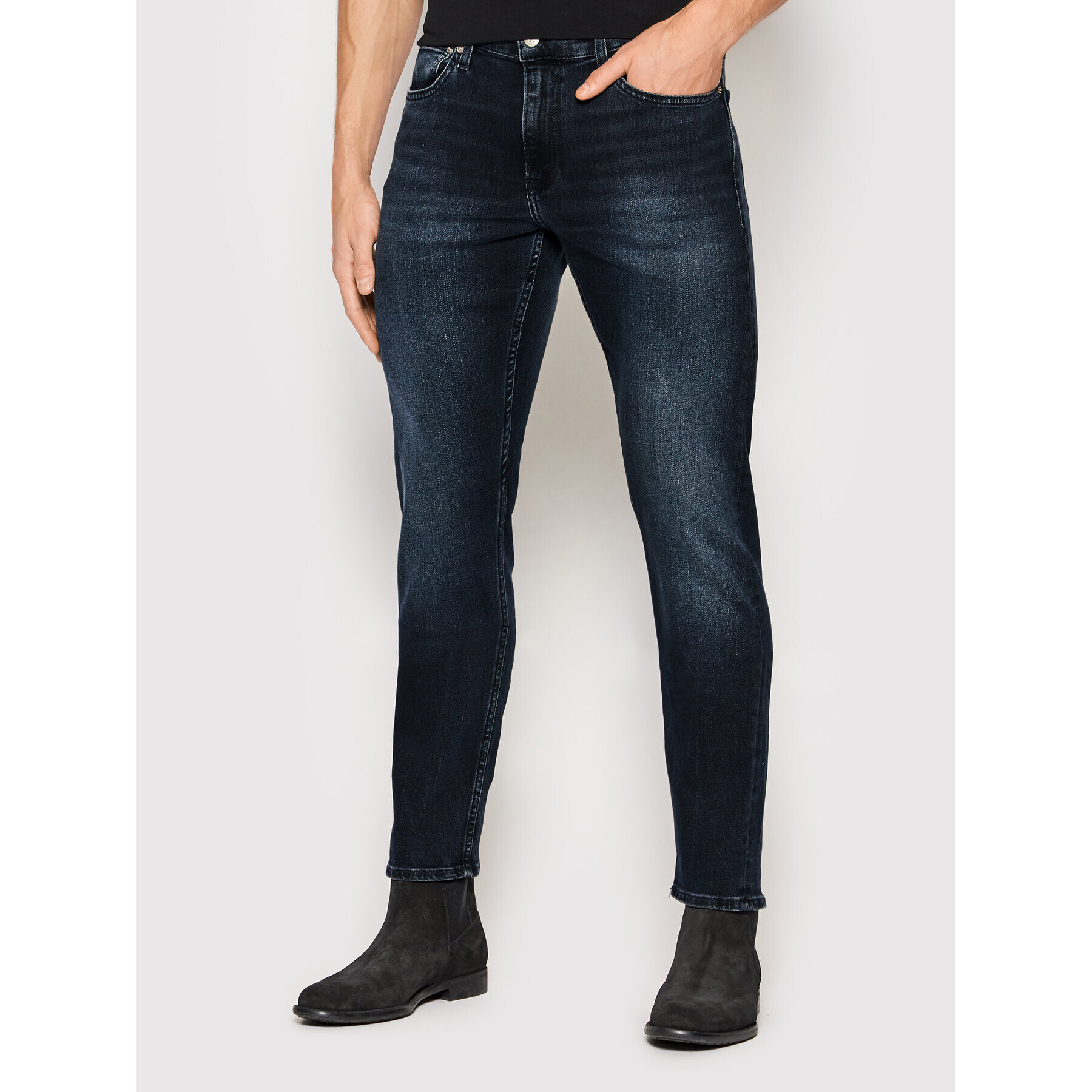 Calvin Klein Jeans Jeansy J30J319846 Tmavomodrá Slim Fit - Pepit.cz