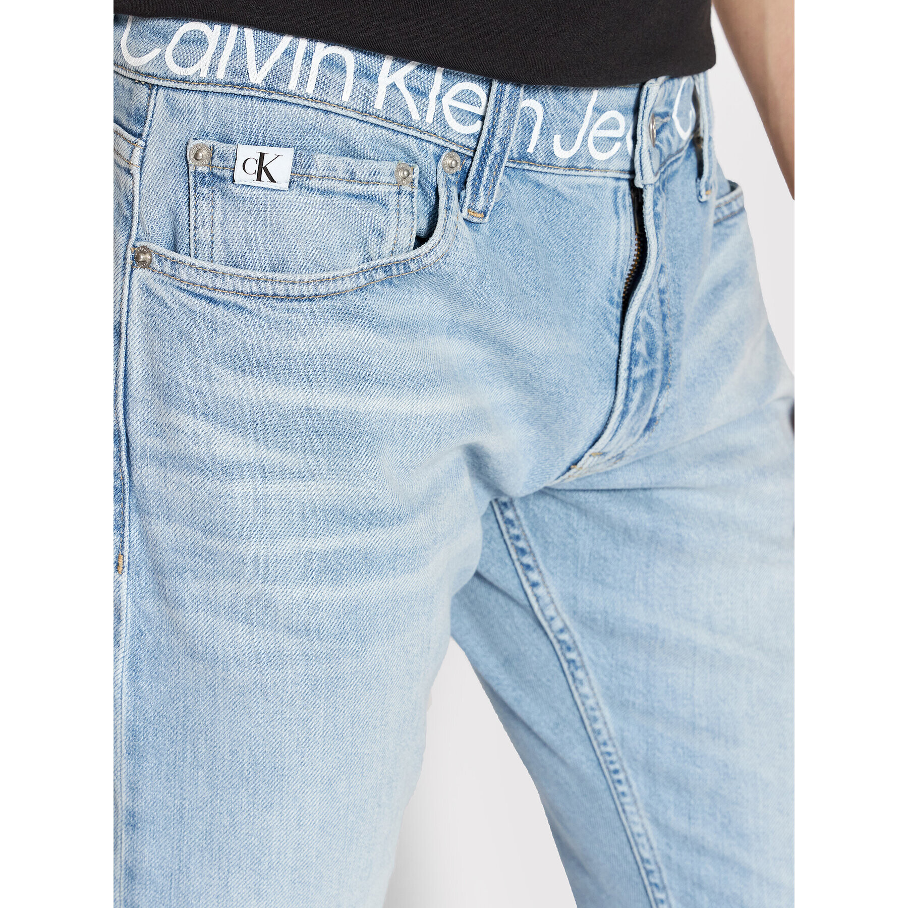 Calvin Klein Jeans Jeansy J30J319849 Modrá Slim Fit - Pepit.cz