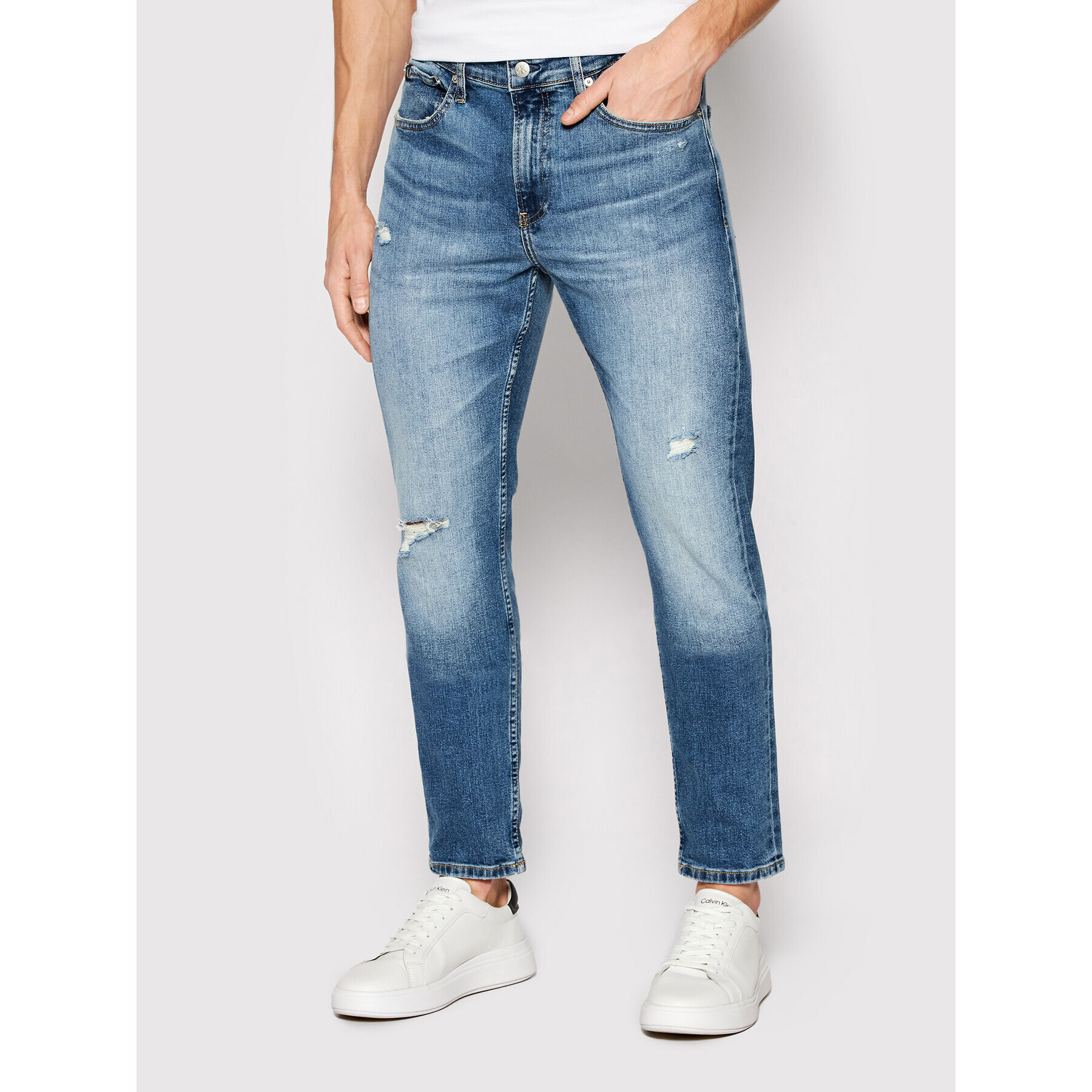 Calvin Klein Jeans Jeansy J30J319853 Modrá Slim Fit - Pepit.cz