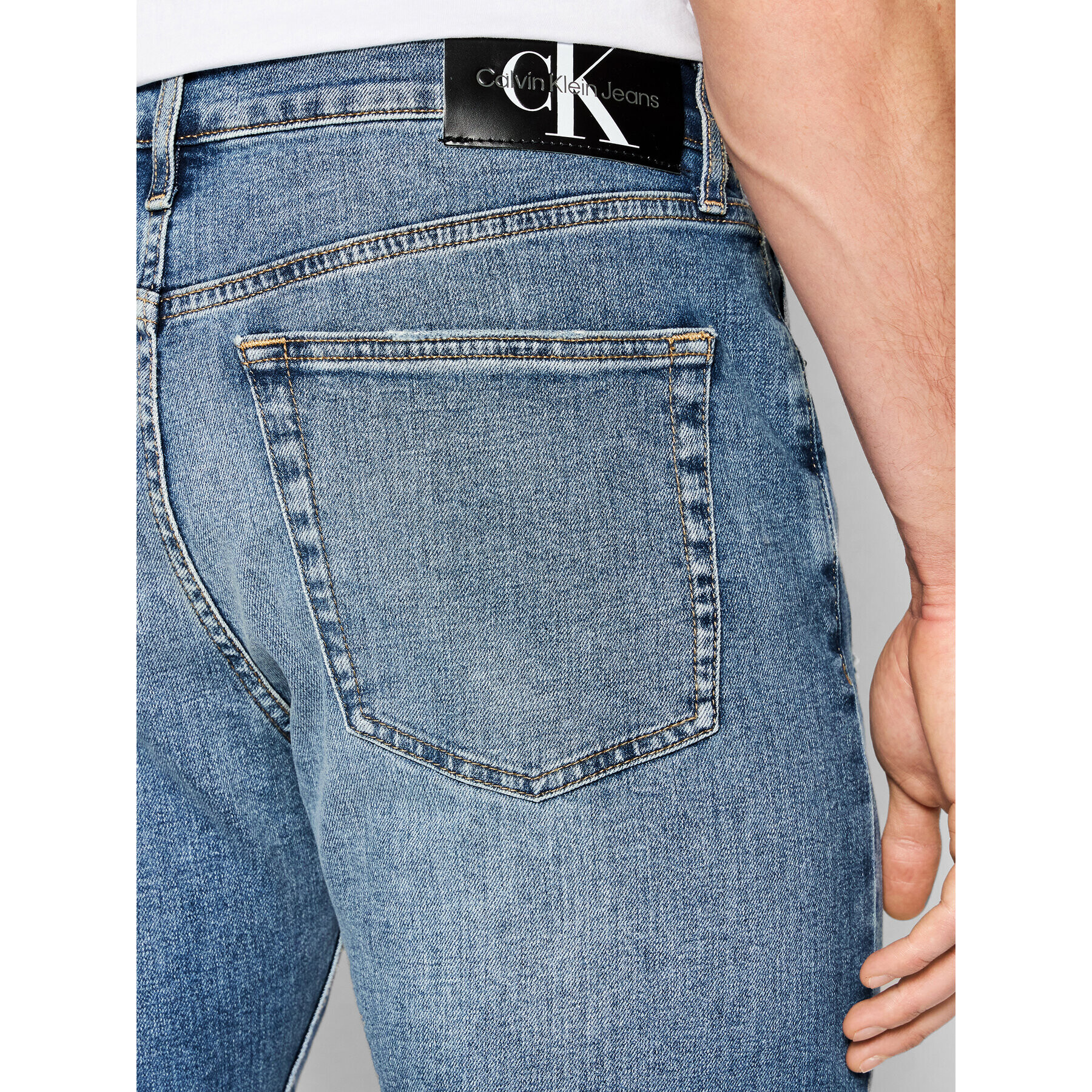 Calvin Klein Jeans Jeansy J30J319853 Modrá Slim Fit - Pepit.cz