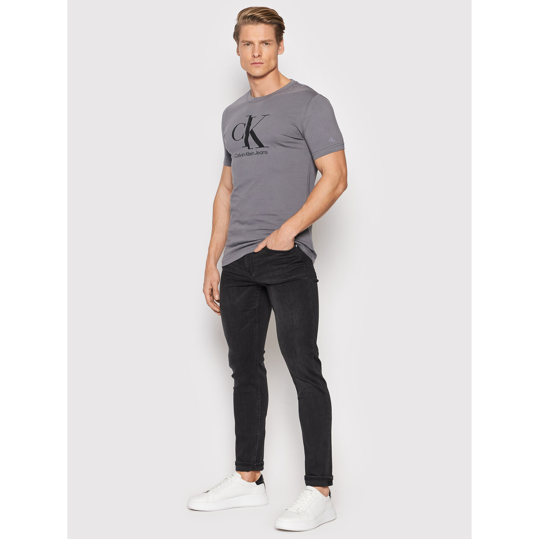 Calvin Klein Jeans Jeansy J30J319869 Černá Skinny Fit - Pepit.cz