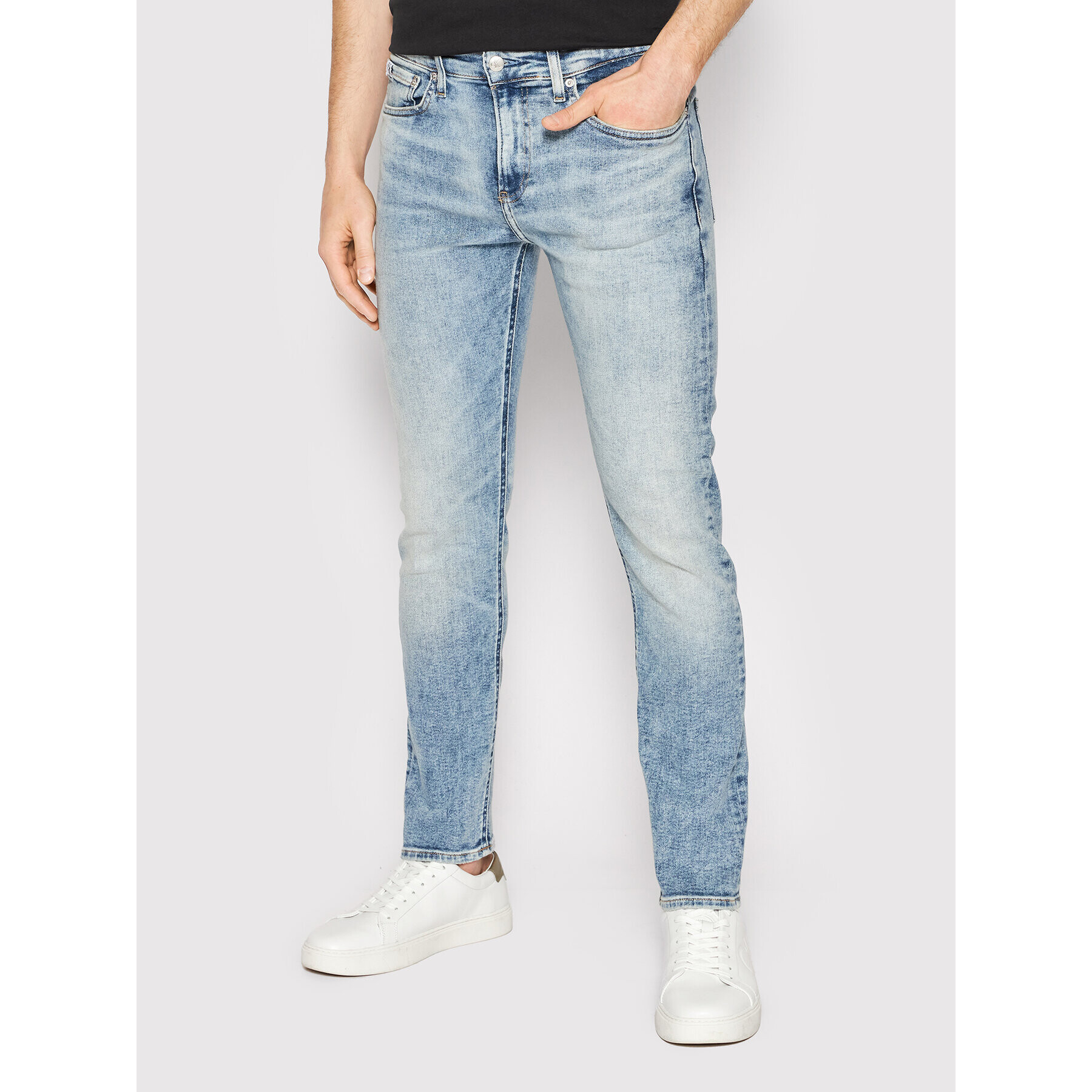 Calvin Klein Jeans Jeansy J30J319873 Modrá Skinny Fit - Pepit.cz