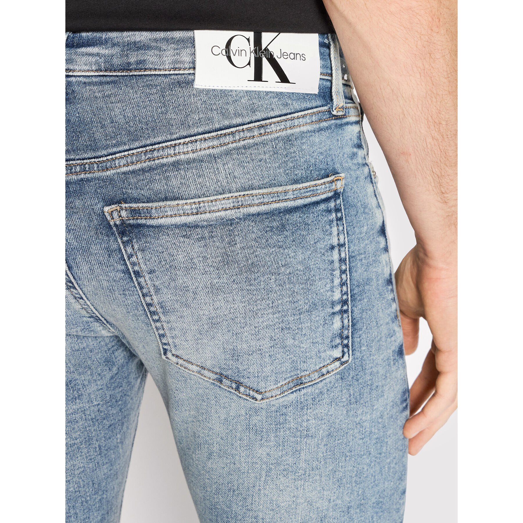 Calvin Klein Jeans Jeansy J30J319873 Modrá Skinny Fit - Pepit.cz