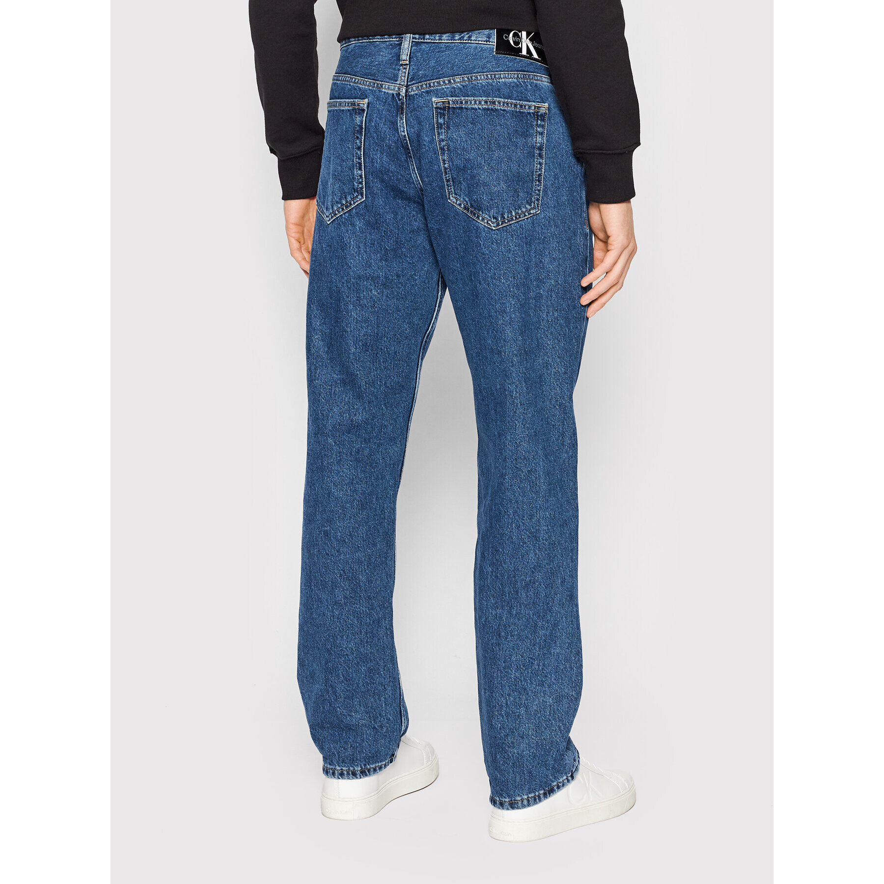 Calvin Klein Jeans Jeansy J30J320447 Tmavomodrá Straight Fit - Pepit.cz