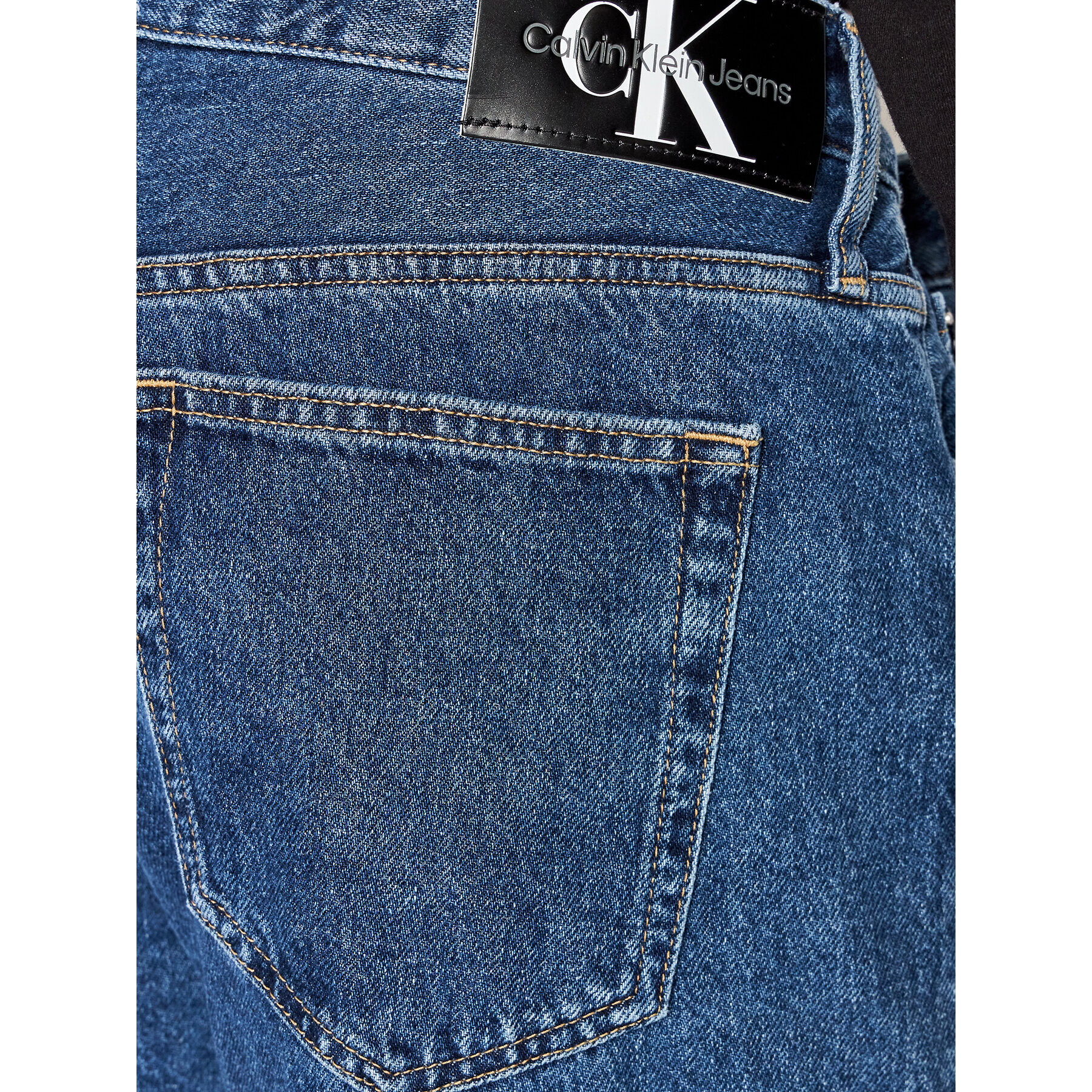 Calvin Klein Jeans Jeansy J30J320447 Tmavomodrá Straight Fit - Pepit.cz