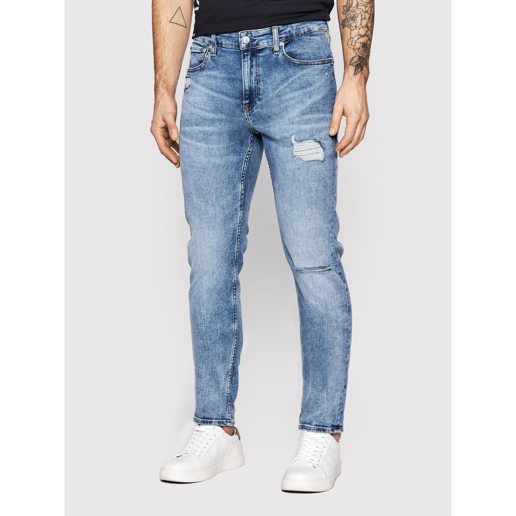 Calvin Klein Jeans Jeansy J30J320448 Modrá Slim Fit - Pepit.cz