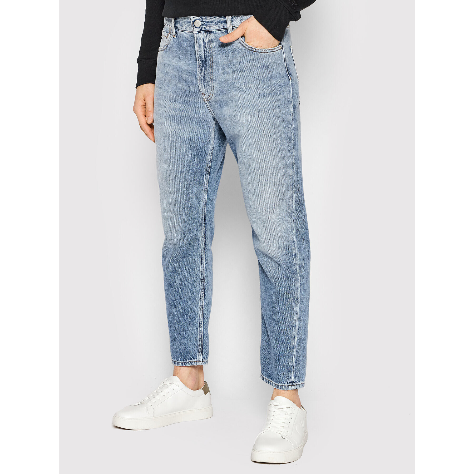 Calvin Klein Jeans Jeansy J30J320459 Modrá Regular Fit - Pepit.cz