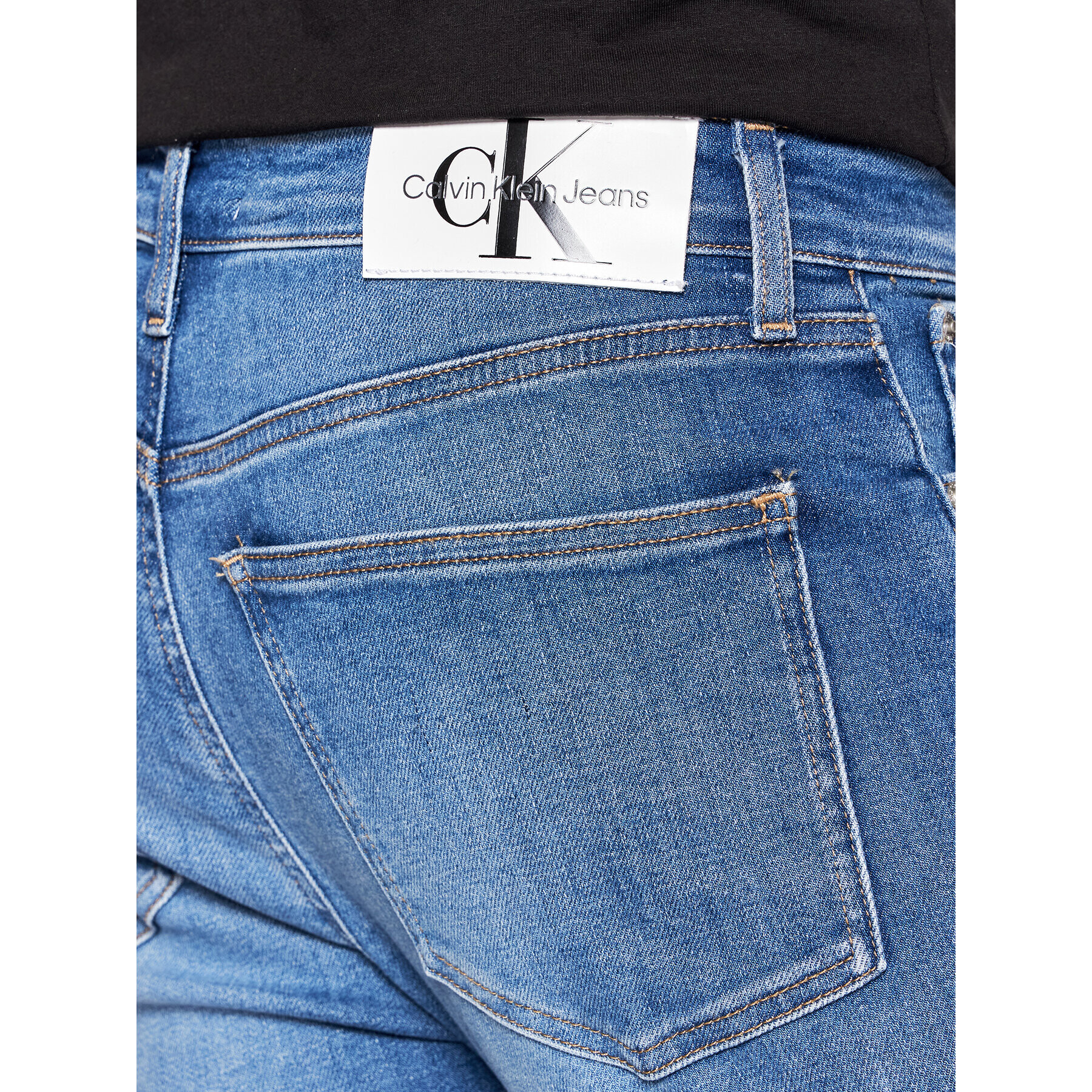 Calvin Klein Jeans Jeansy J30J320463 Modrá Skinny Fit - Pepit.cz