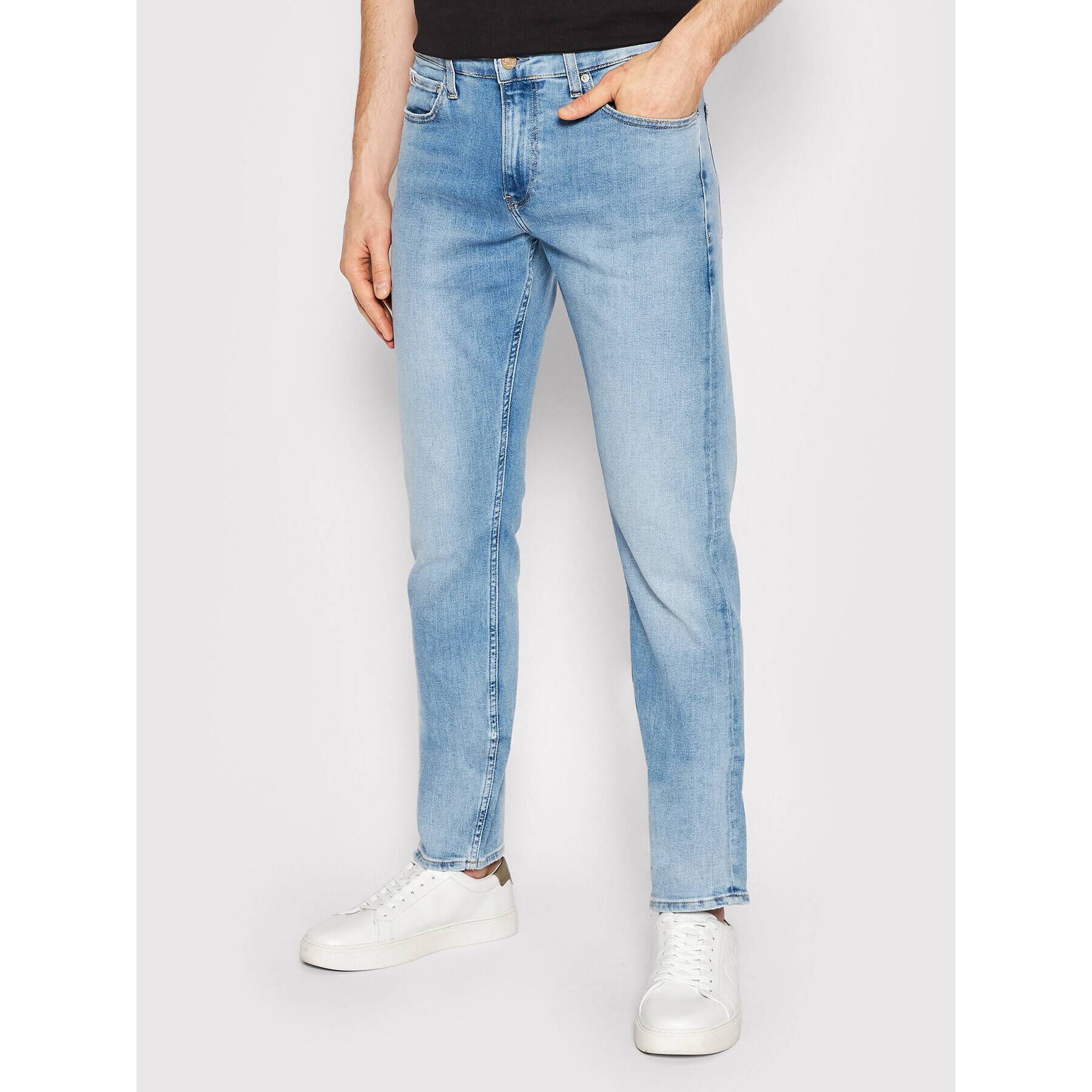 Calvin Klein Jeans Jeansy J30J320470 Modrá Slim Fit - Pepit.cz