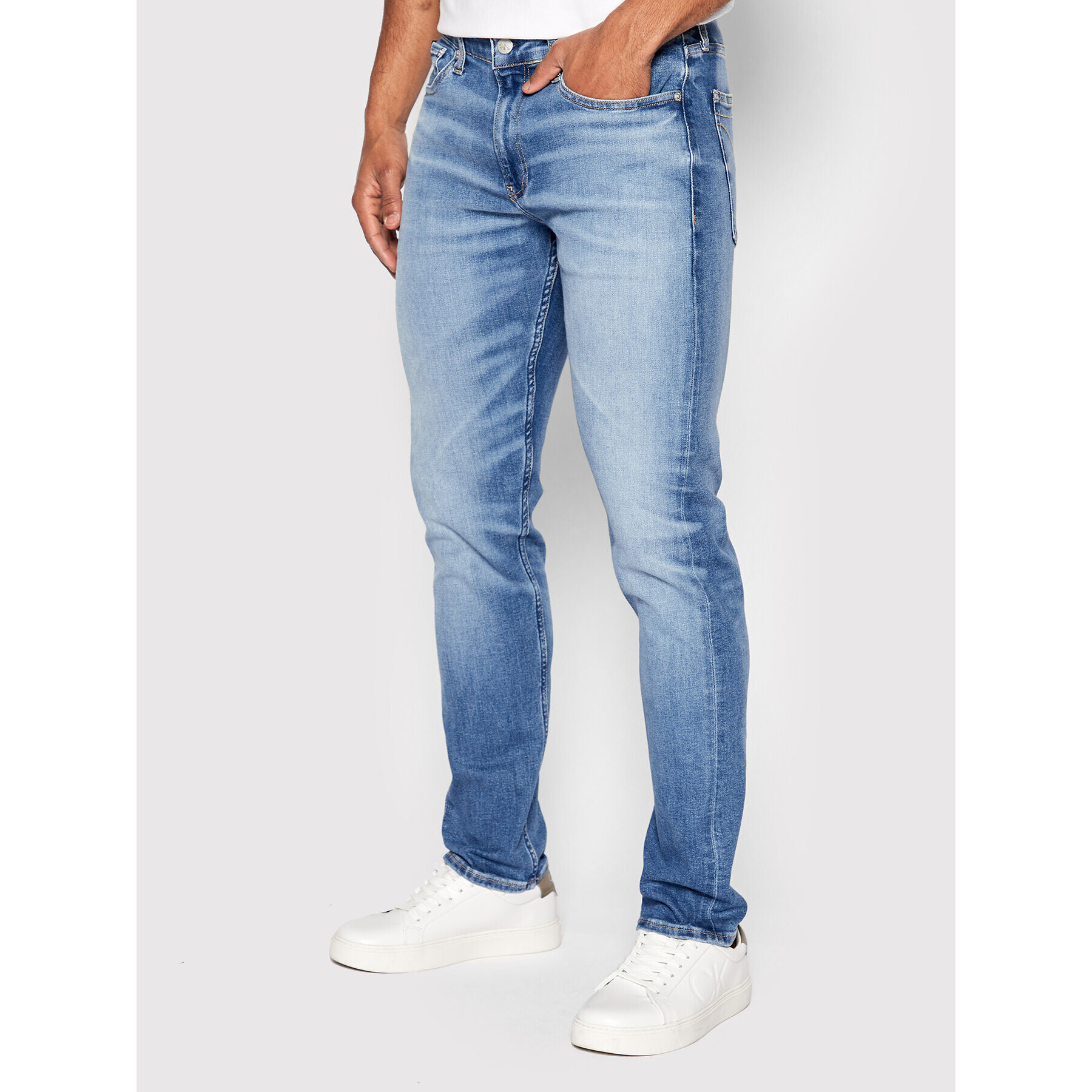 Calvin Klein Jeans Jeansy J30J321122 Modrá Slim Fit - Pepit.cz