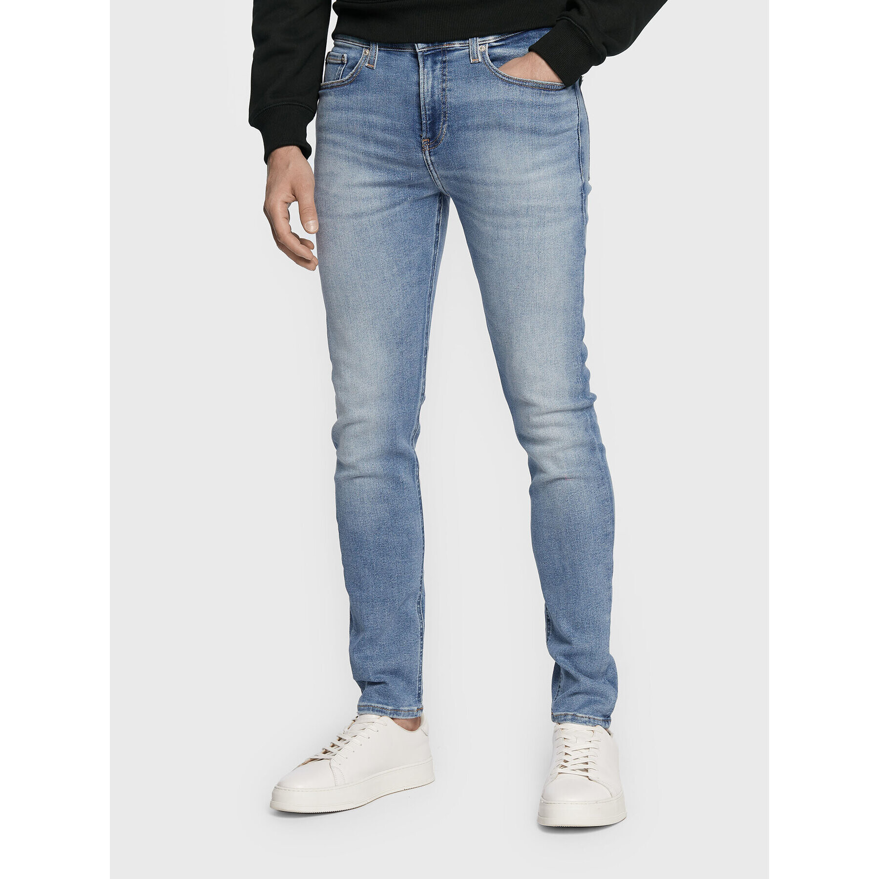 Calvin Klein Jeans Jeansy J30J321127 Modrá Skinny Fit - Pepit.cz