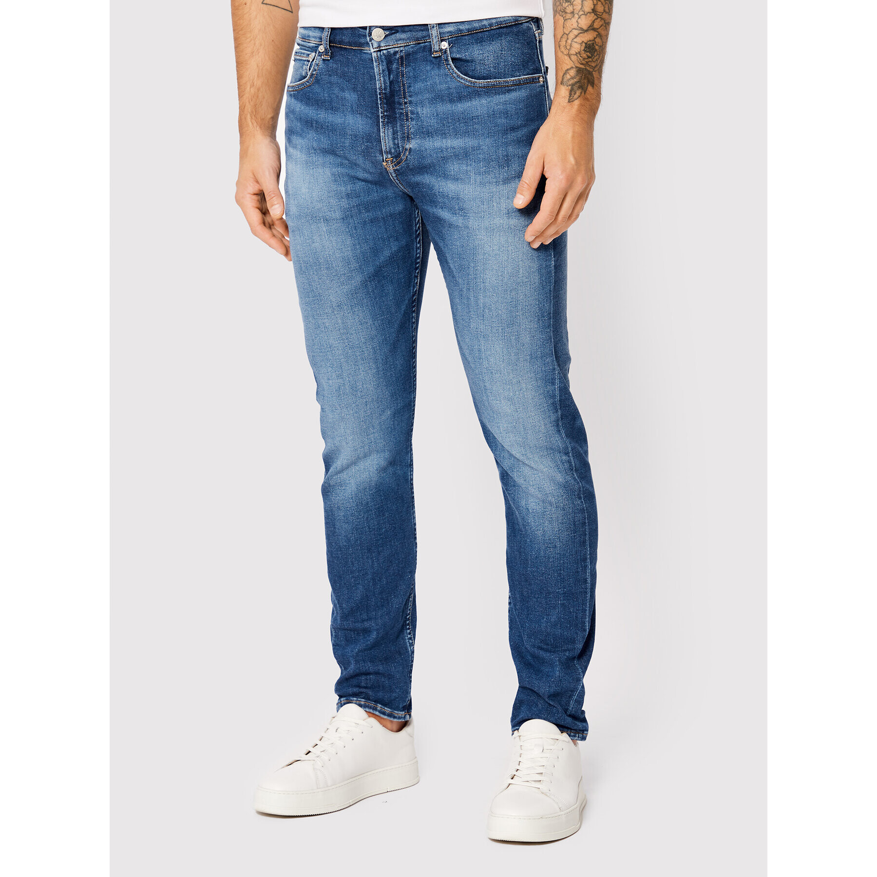 Calvin Klein Jeans Jeansy J30J321129 Modrá Slim Fit - Pepit.cz