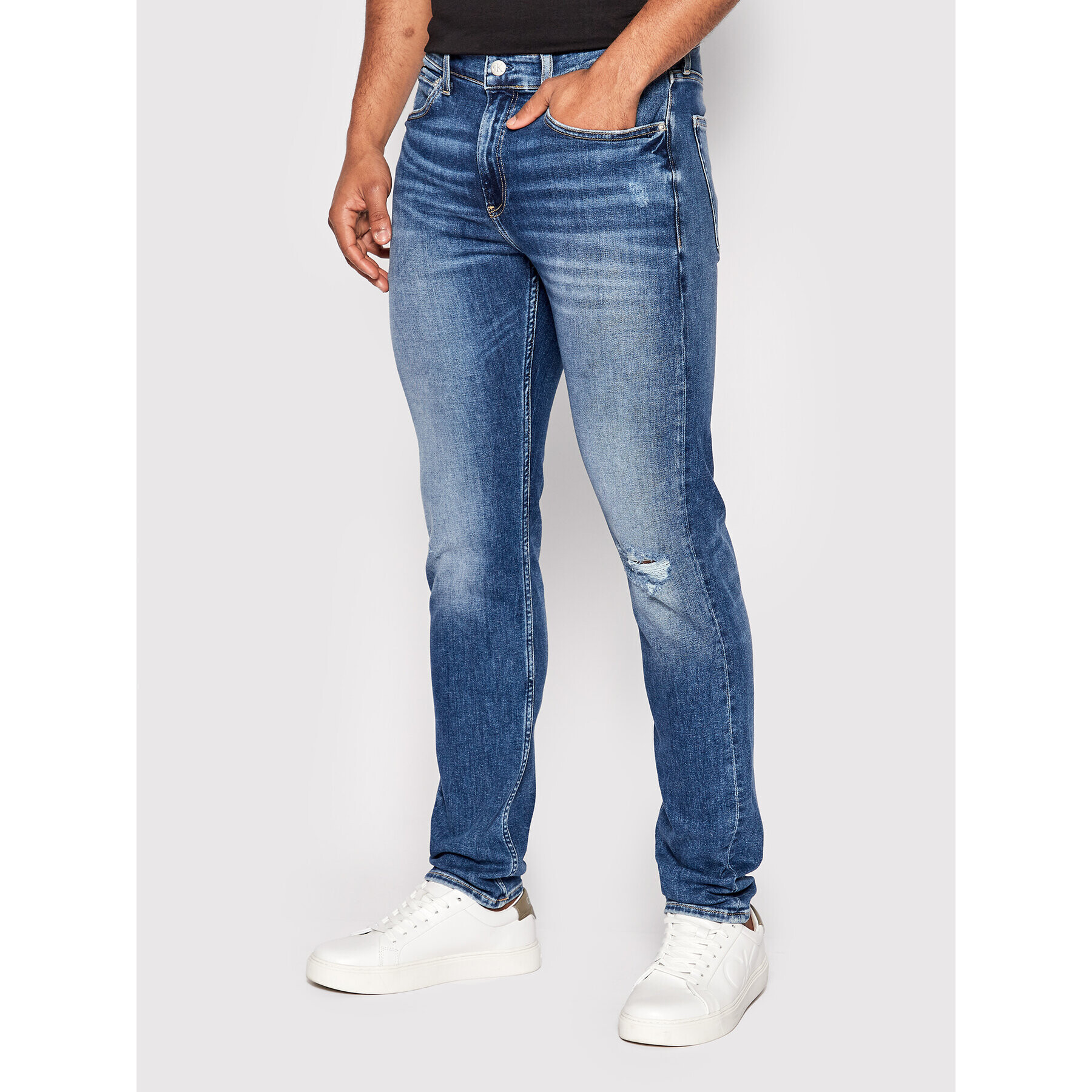 Calvin Klein Jeans Jeansy J30J321133 Modrá Slim Fit - Pepit.cz