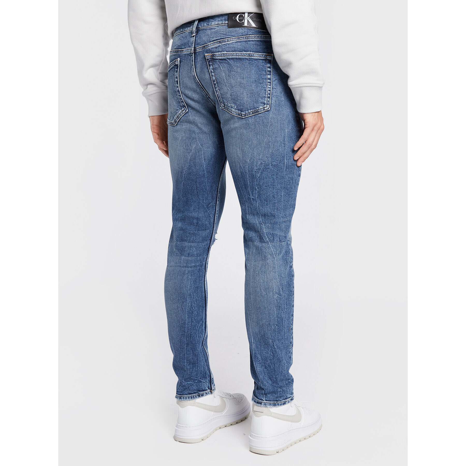 Calvin Klein Jeans Jeansy J30J321284 Tmavomodrá Slim Taper Fit - Pepit.cz