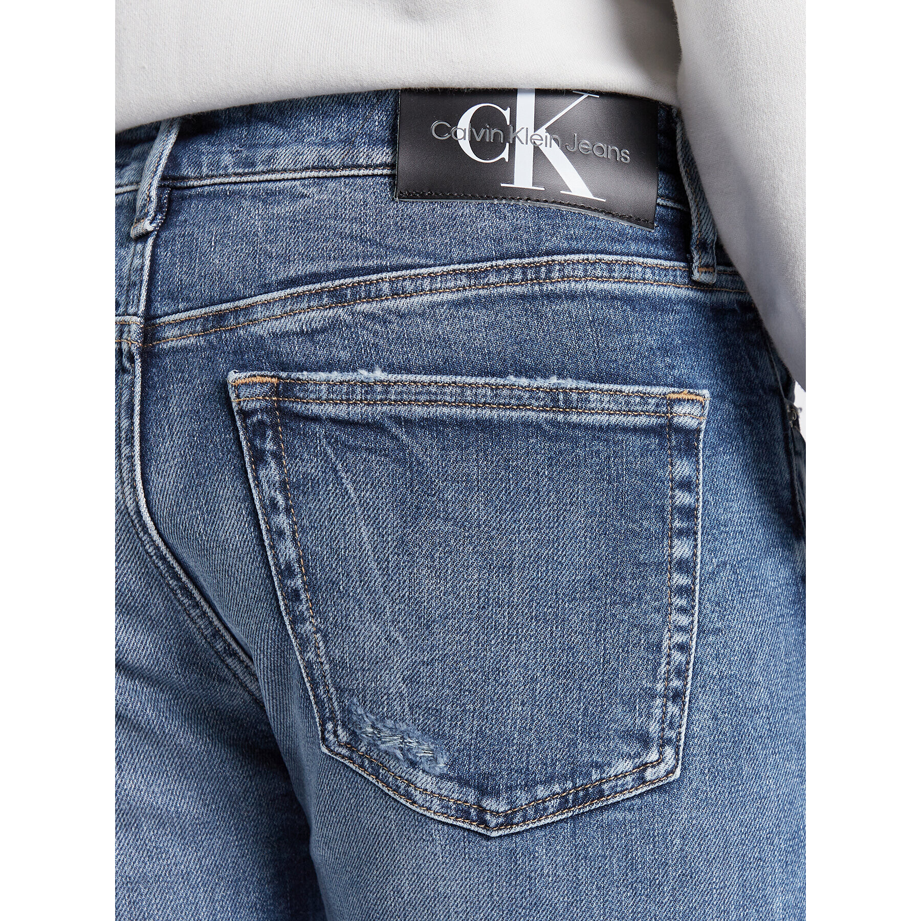 Calvin Klein Jeans Jeansy J30J321284 Tmavomodrá Slim Taper Fit - Pepit.cz