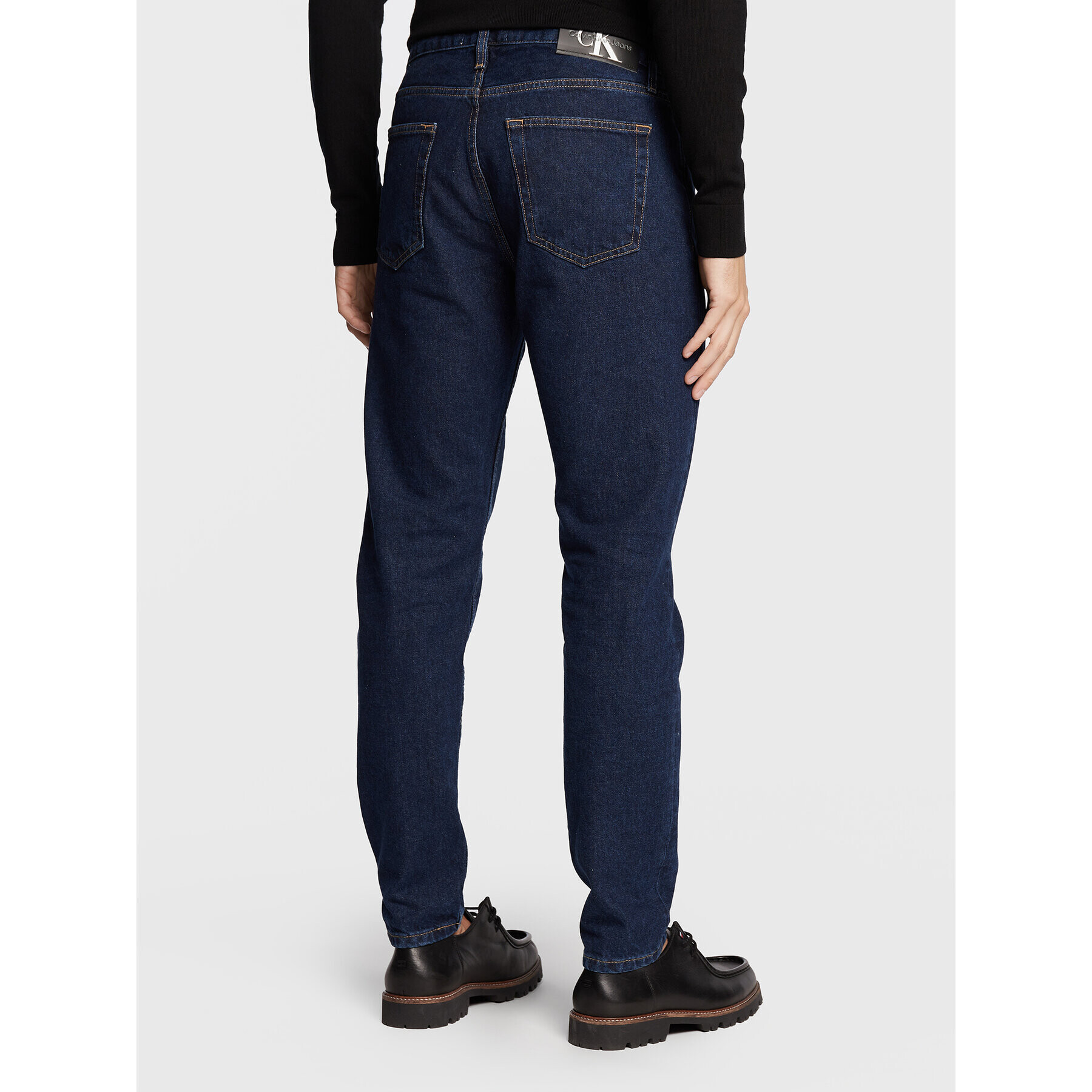 Calvin Klein Jeans Jeansy J30J321437 Tmavomodrá Taper Fit - Pepit.cz