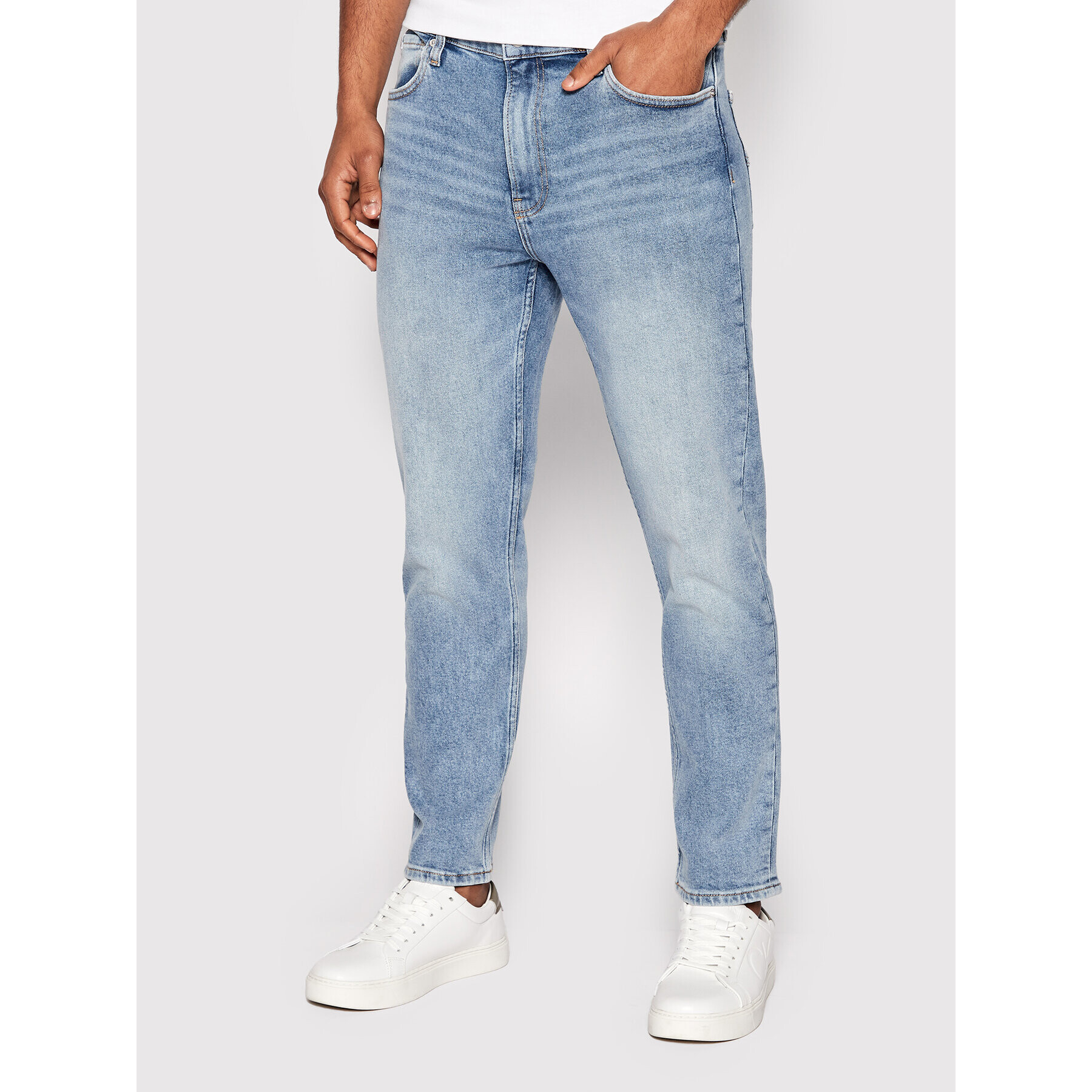 Calvin Klein Jeans Jeansy J30J321513 Modrá Regular Fit - Pepit.cz