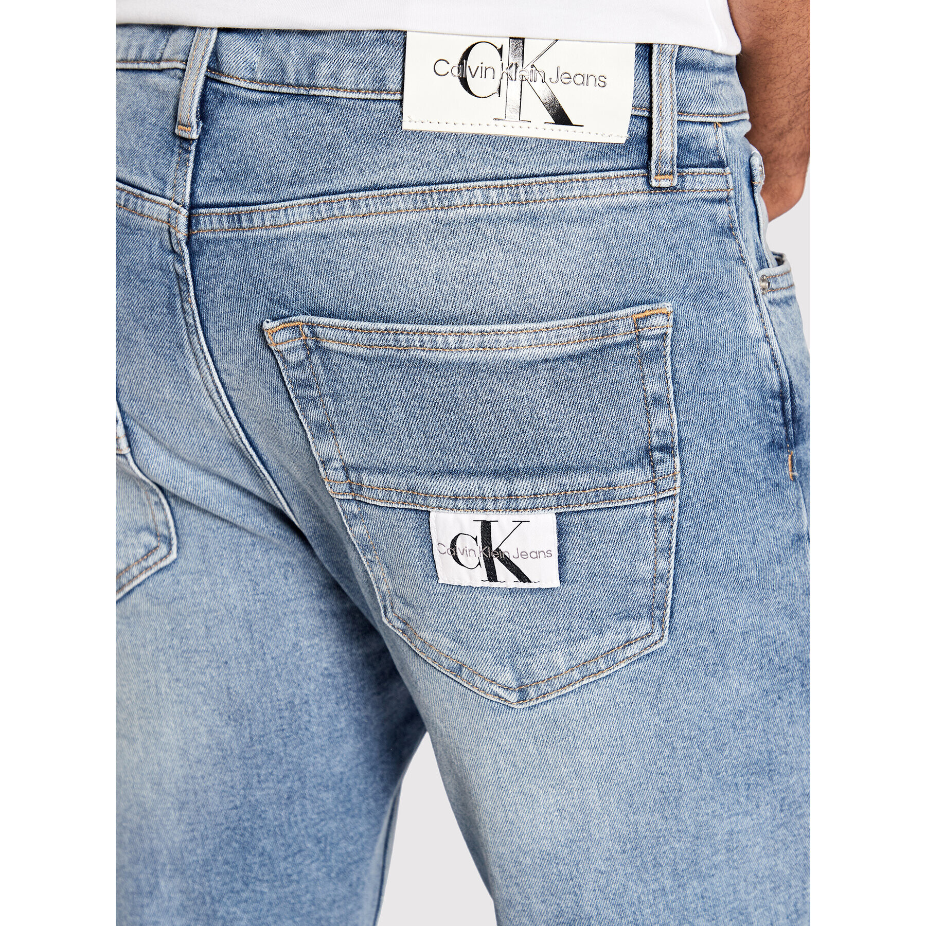 Calvin Klein Jeans Jeansy J30J321513 Modrá Regular Fit - Pepit.cz