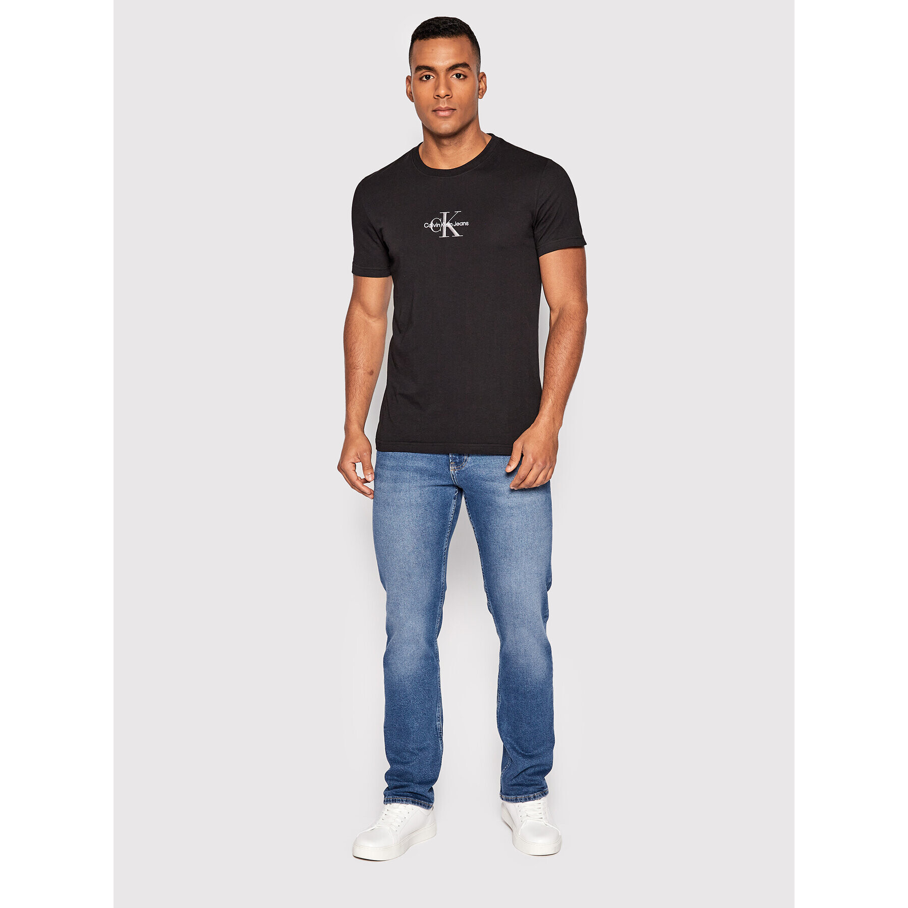 Calvin Klein Jeans Jeansy J30J321607 Modrá Straight Fit - Pepit.cz