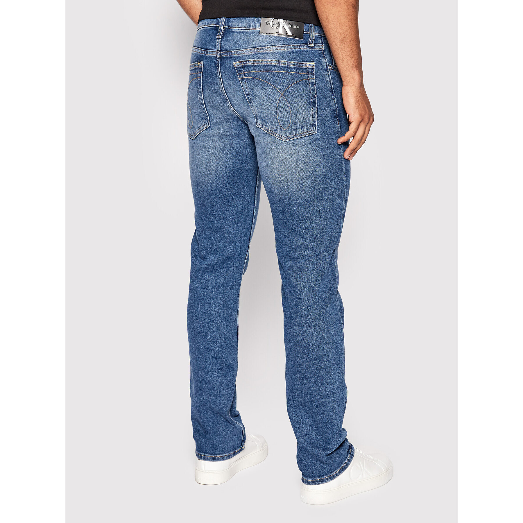 Calvin Klein Jeans Jeansy J30J321607 Modrá Straight Fit - Pepit.cz