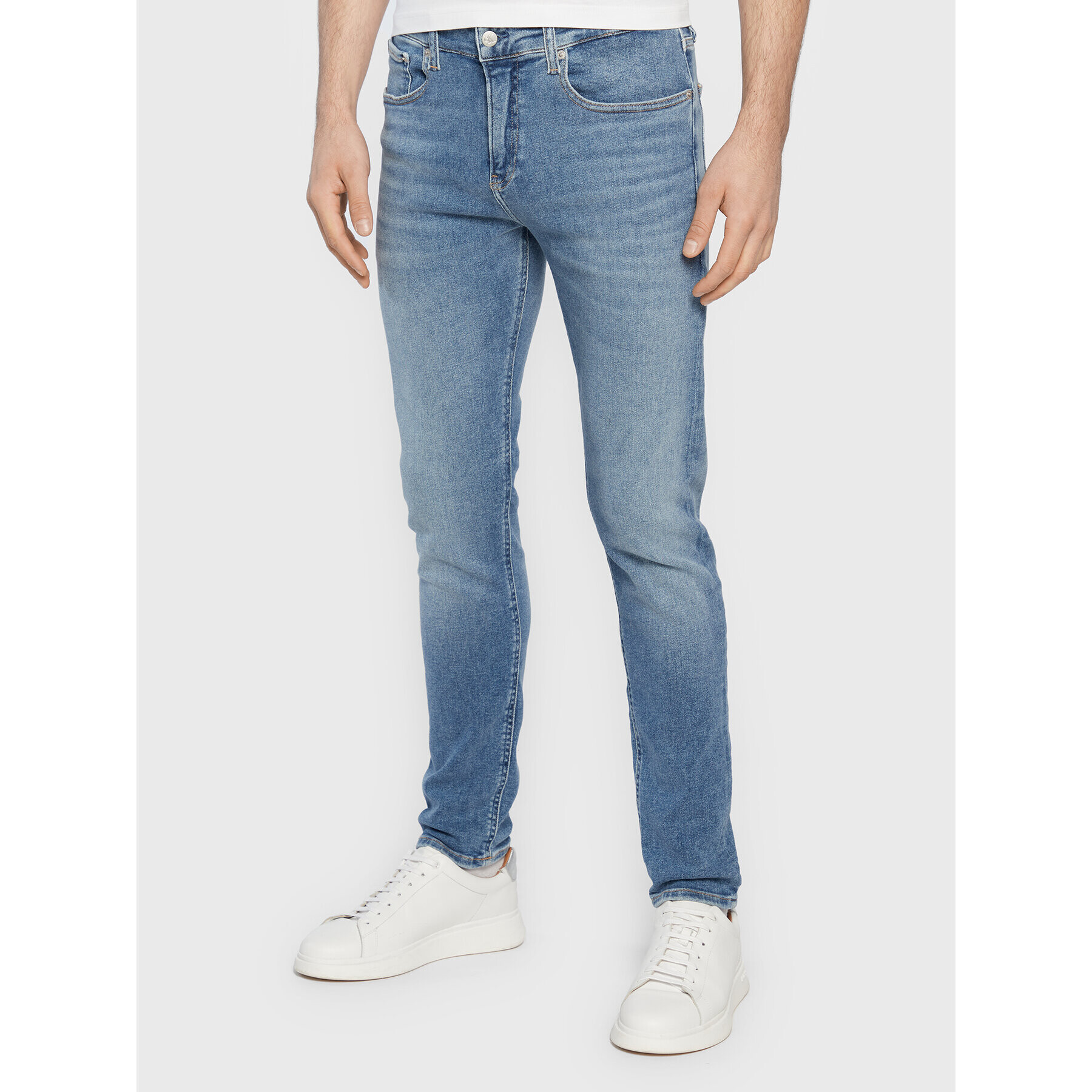 Calvin Klein Jeans Jeansy J30J322413 Modrá Skinny Fit - Pepit.cz