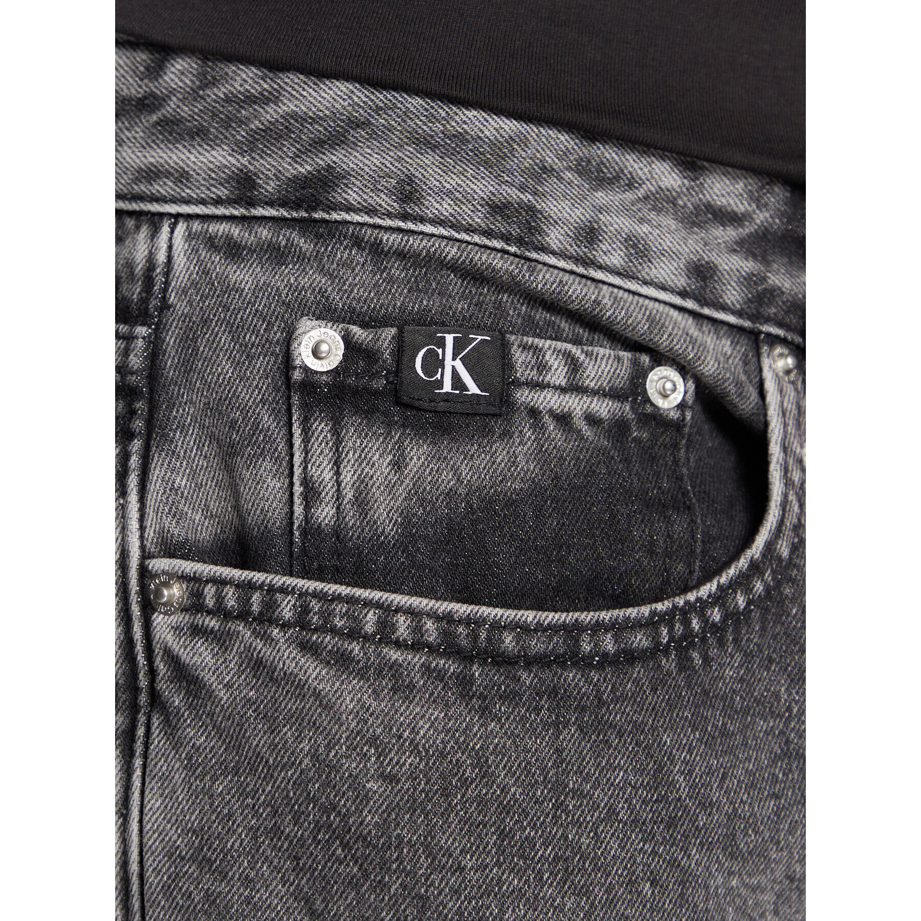 Calvin Klein Jeans Jeansy J30J322415 Šedá Straight Fit - Pepit.cz