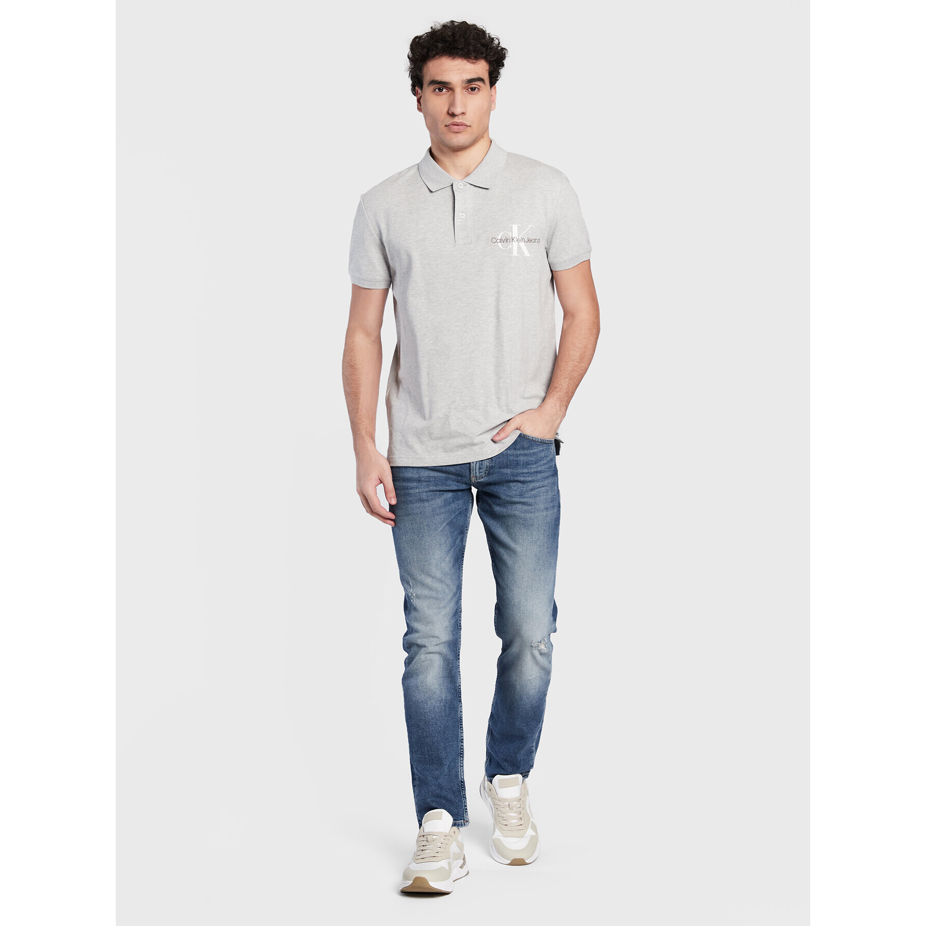 Calvin Klein Jeans Jeansy J30J322429 Tmavomodrá Slim Fit - Pepit.cz