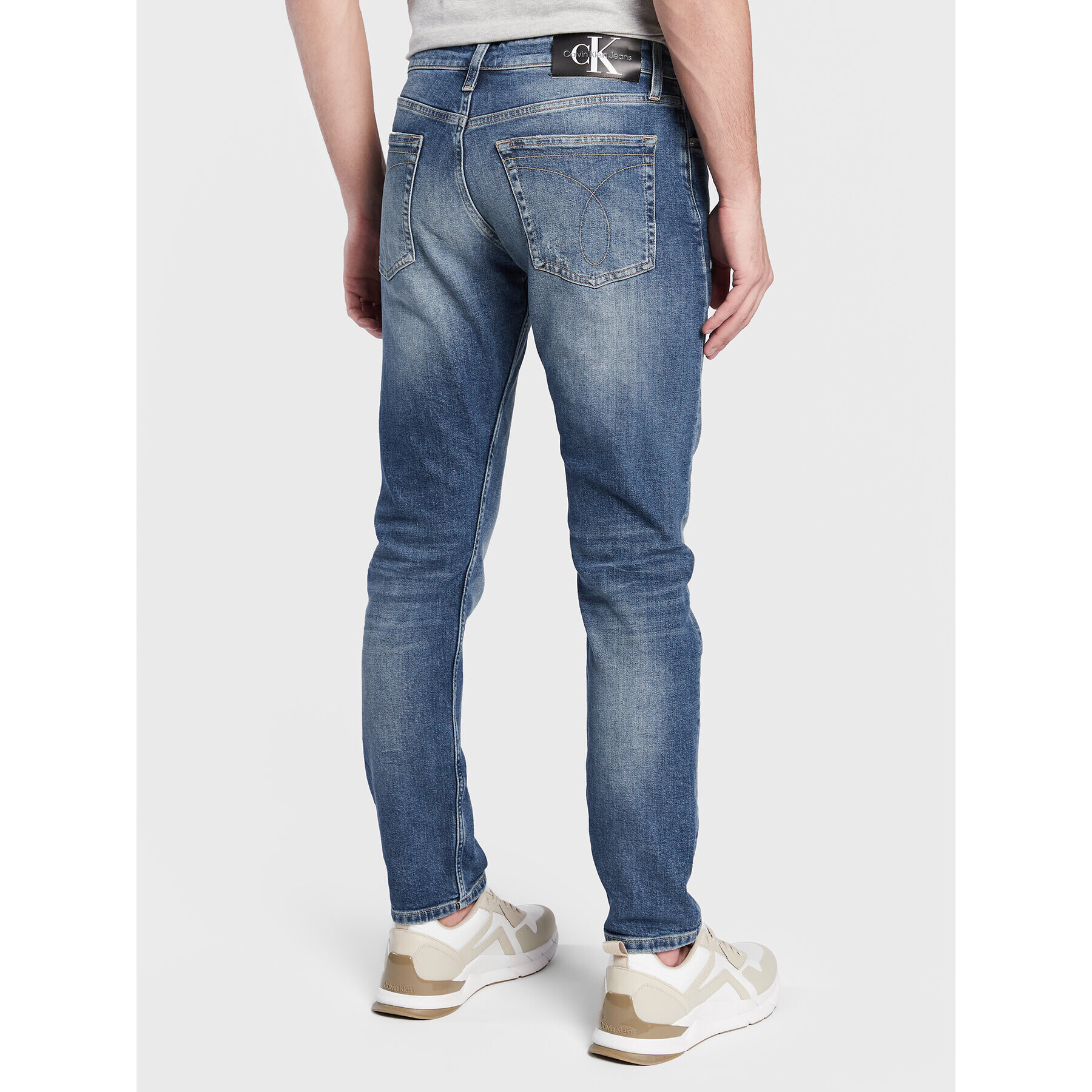 Calvin Klein Jeans Jeansy J30J322429 Tmavomodrá Slim Fit - Pepit.cz